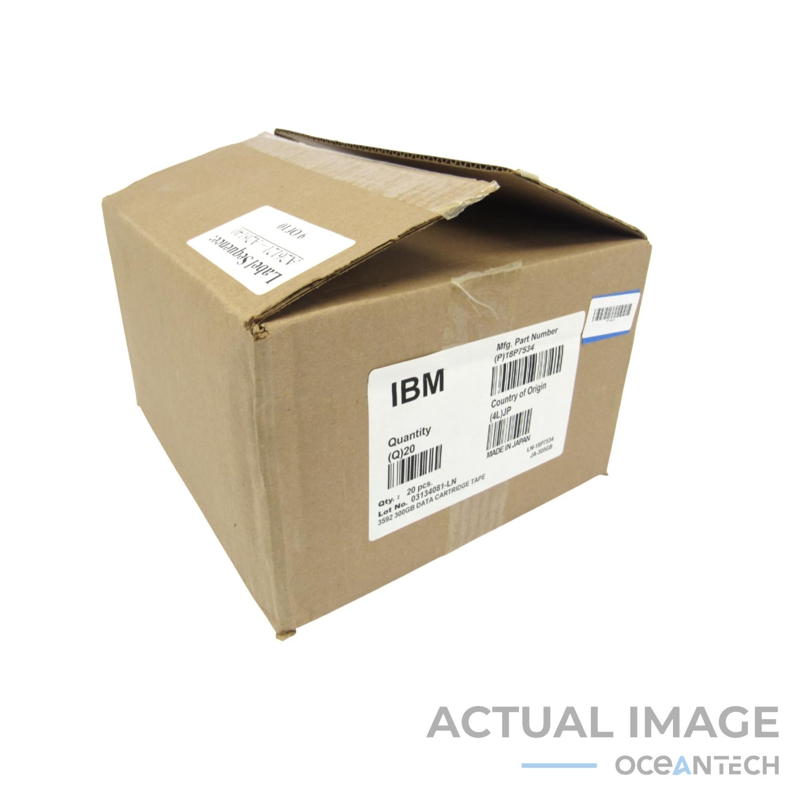 New 20-Pack IBM 3592 300GB Enterprise Data Tape Cartridge 18P7534