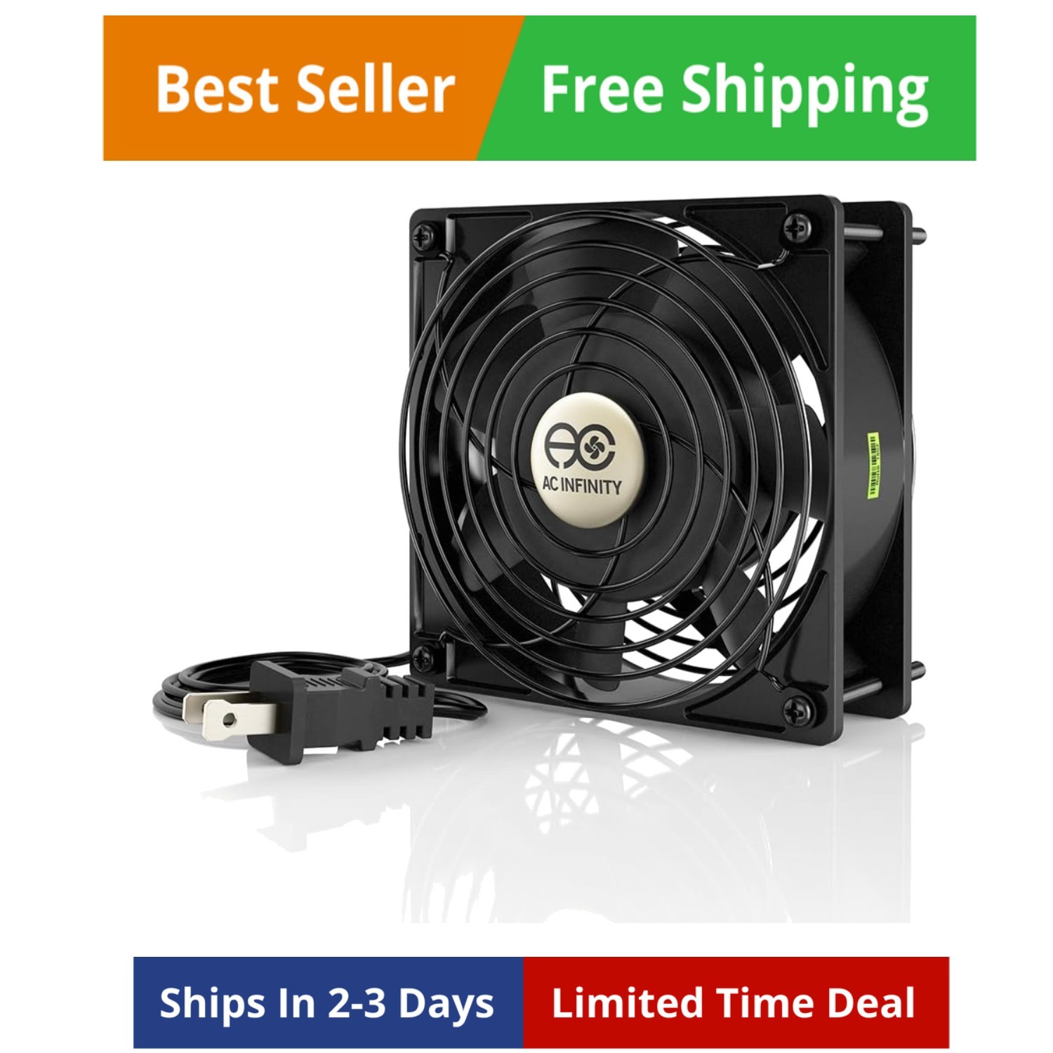 AXIAL 1238, Muffin Fan, 115V 120V AC 120mm x 38mm High Speed, for DIY Cooling...