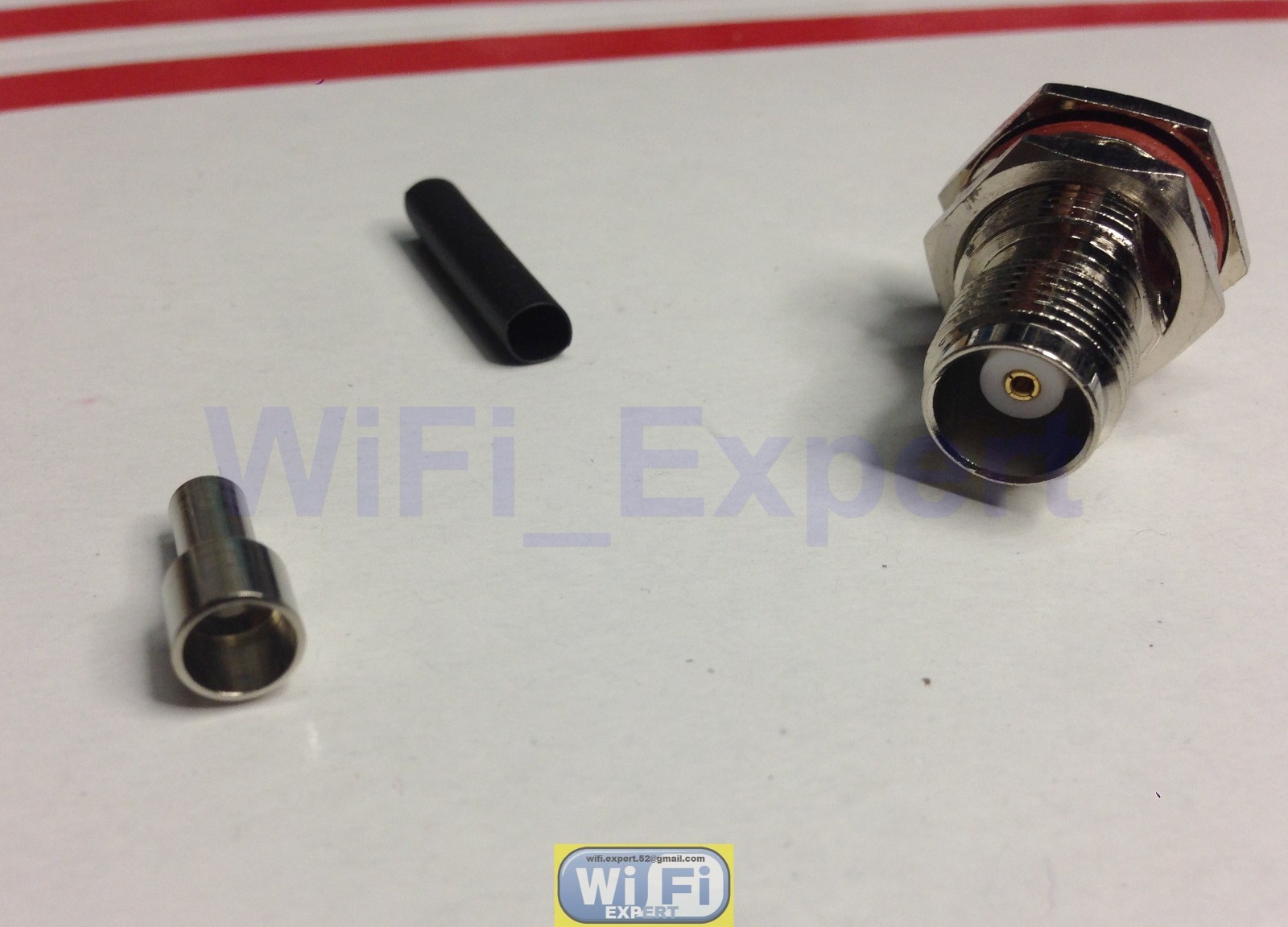 1x TNC Female Bulkhead Window Solder Crimp RG316 RG174 RG179 LMR100 RF Cable USA