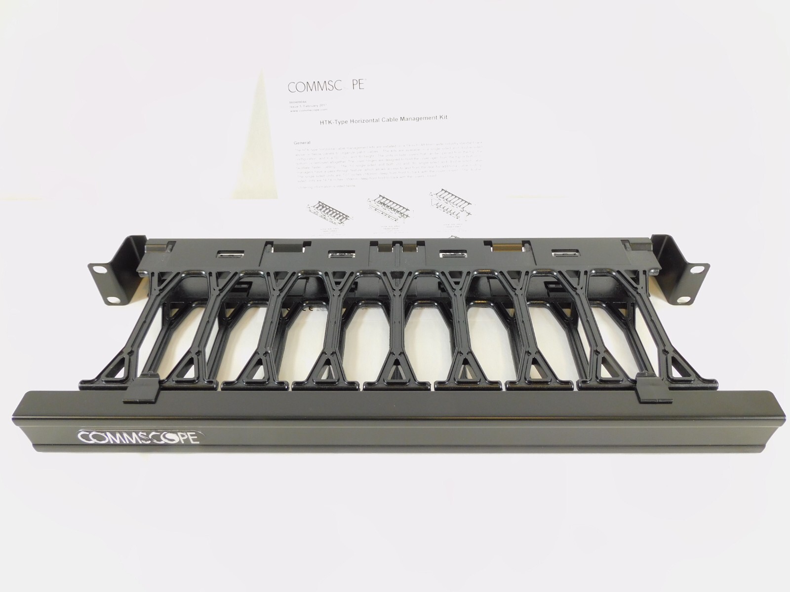 760072942 HTK-19-SS-1U Horizontal Trough Kit, 1 RU, 19 in, Single Sided