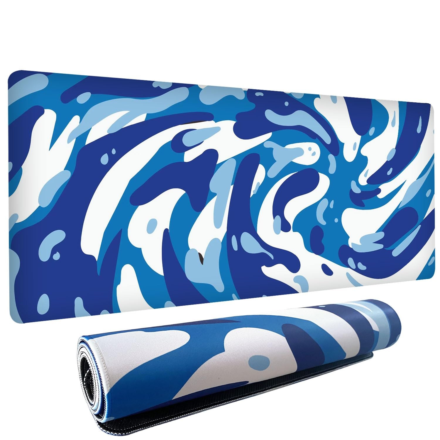 Tagbilang Gaming Mouse Pad 15.7L x 31.5W Fluid Blue