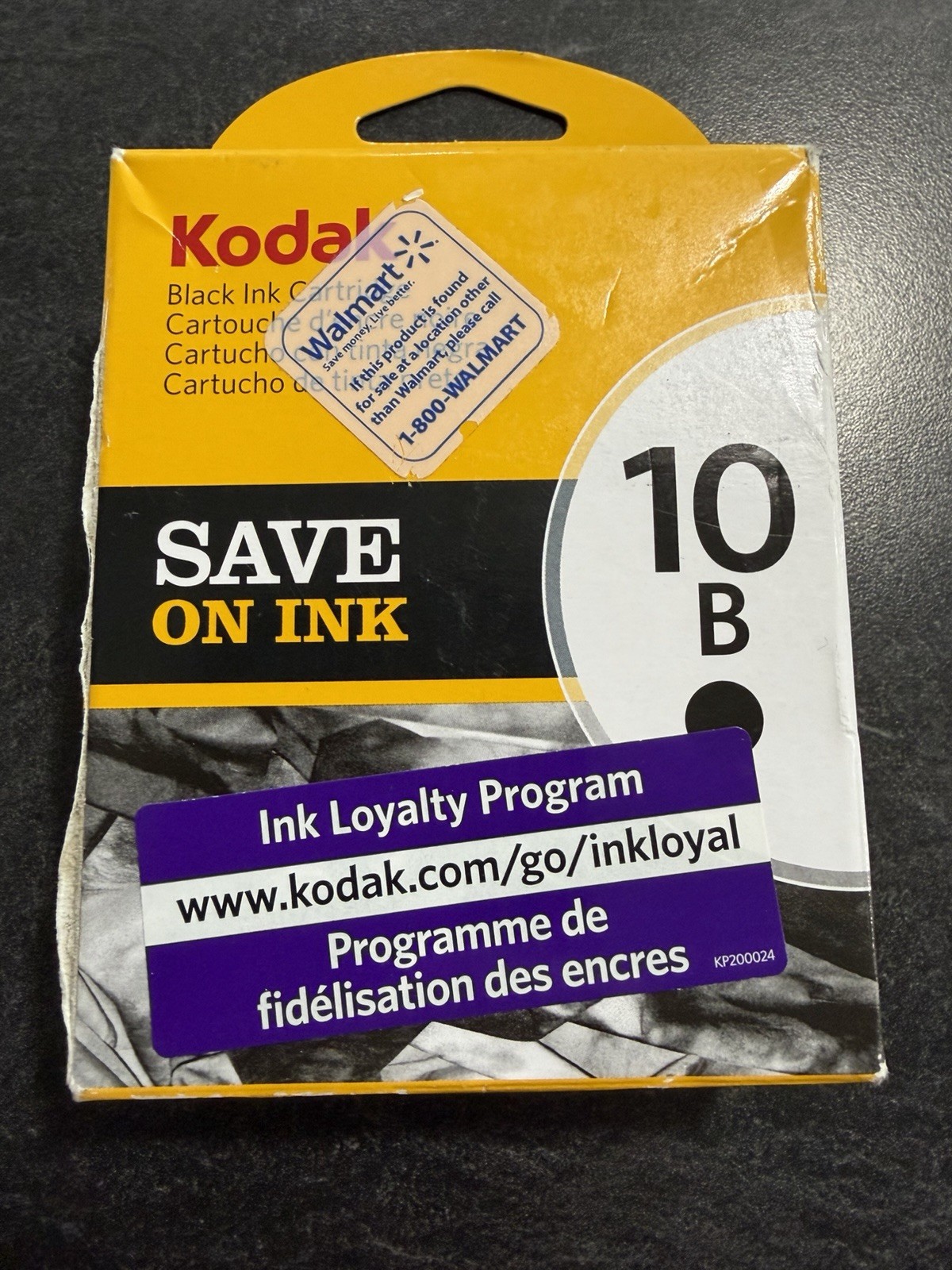 Genuine Kodak 10B Black Ink Cartridge 1163641 New Sealed OEM