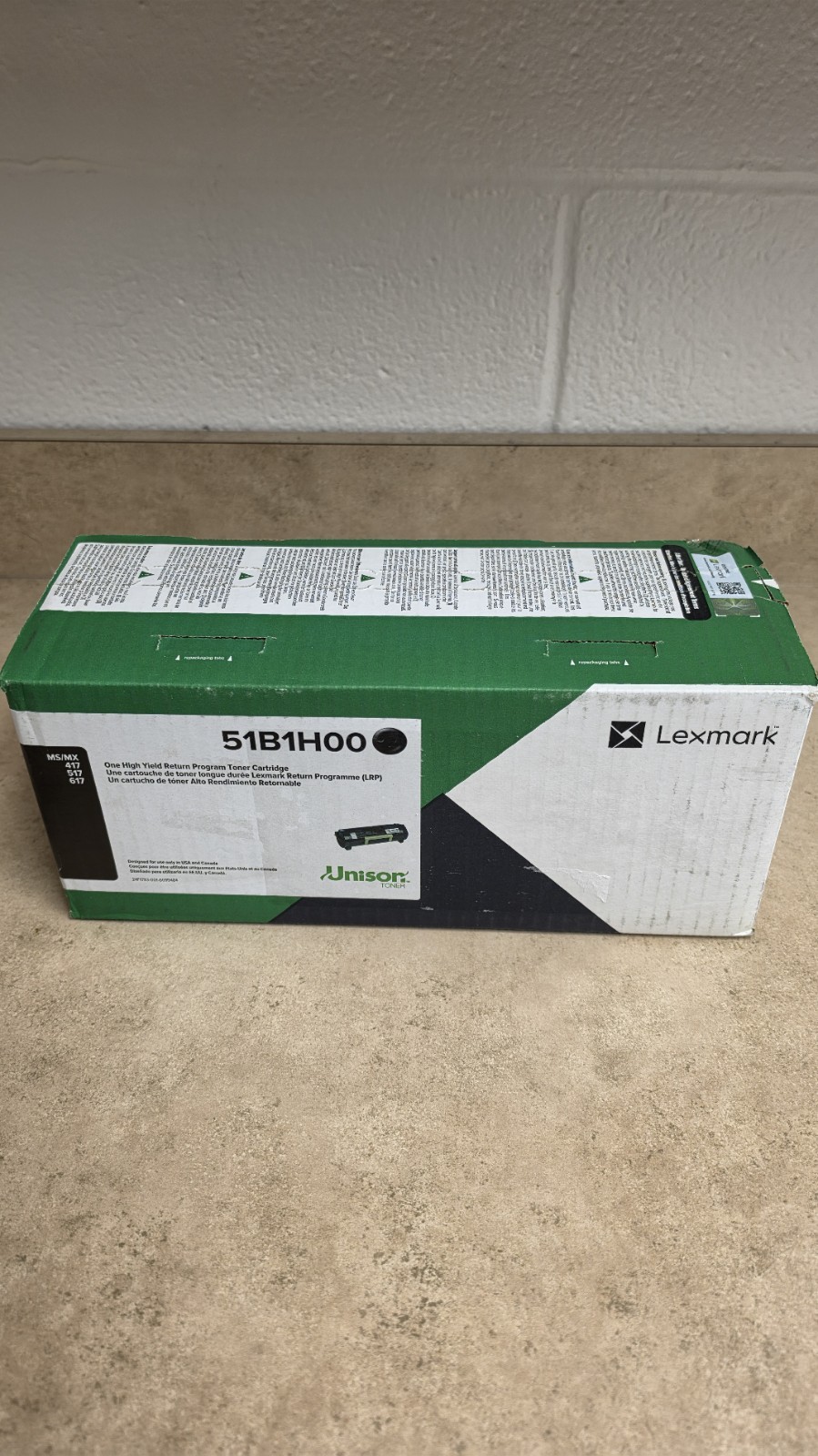 Lexmark 51B1H00 Unison 8,500 Page-Yield High-Yield Toner - Black - New Sealed