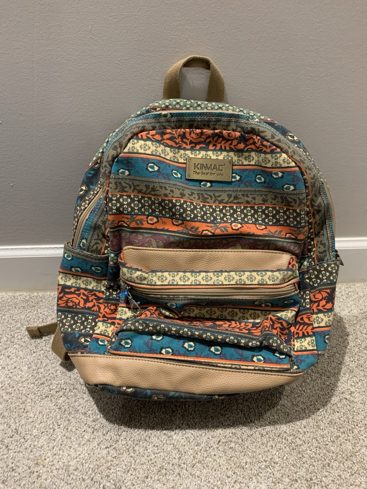 Kinmac New Bohemian Laptop Backpack with Cushioned Straps