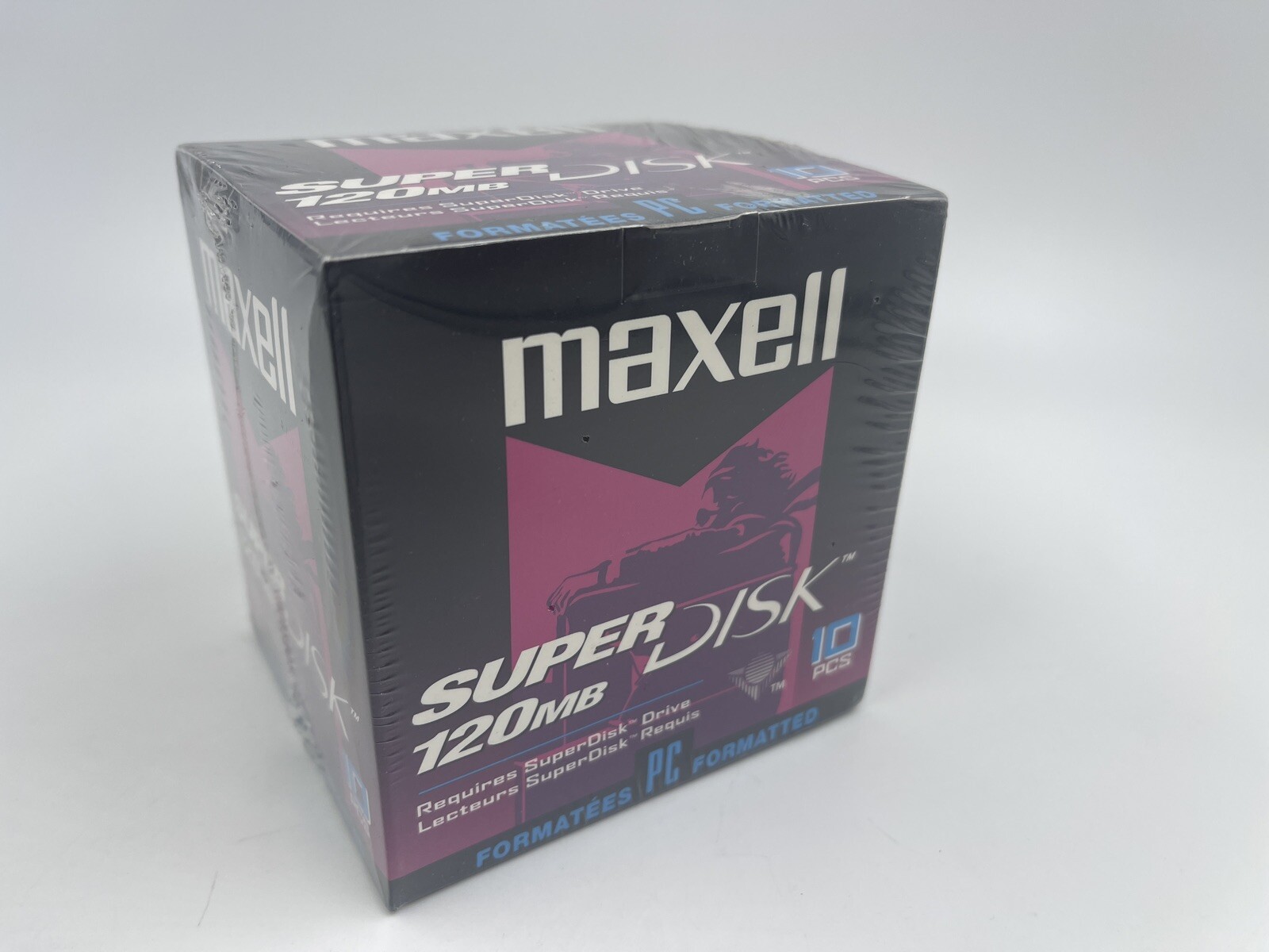 10 pieces of Maxell SUPERDISK LS-120 media PC format 120MB, Japan