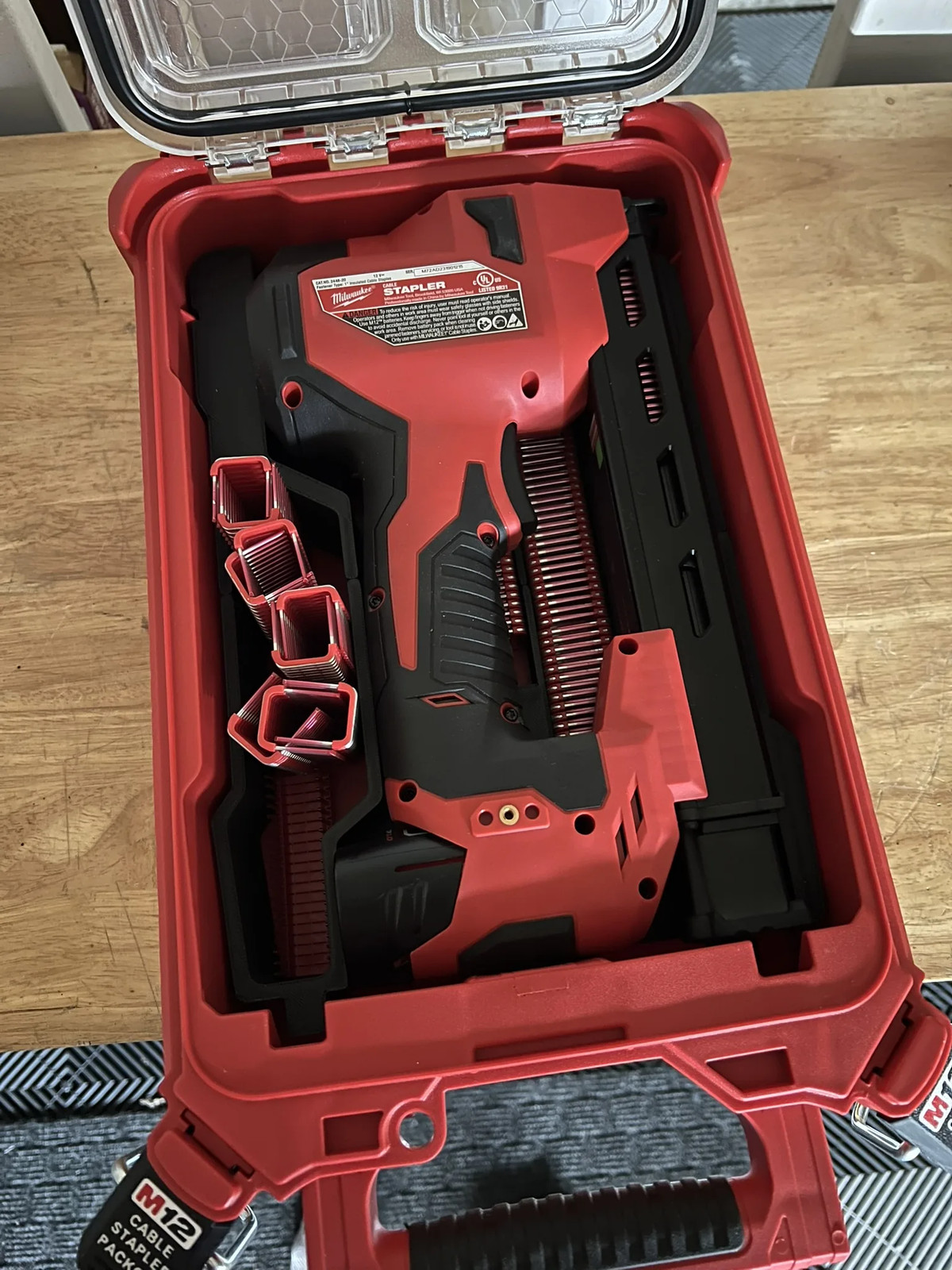 Milwaukee Packout Cable Stapler Insert - Tool Organizer