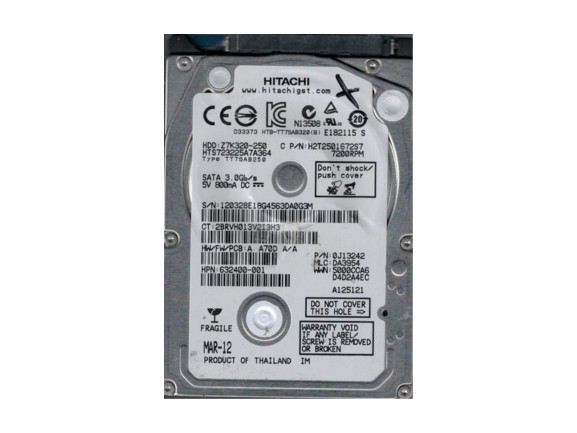 Hitachi HTS723225A7A364 / 0J13242 SAS 3.5″ Enterprise Hard Drive