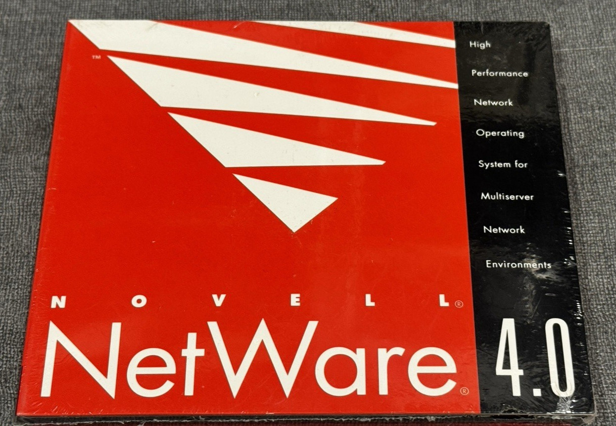 Novell NetWare 4.0 CD Installer - Part 132-013580-001 - 703-000498-001 - Sealed