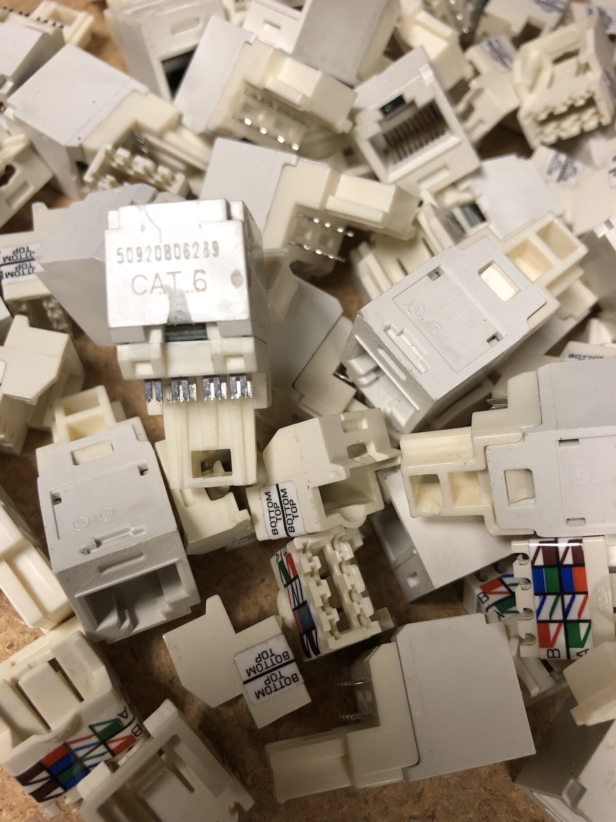 Panduit CJ688TPWH Cat6 Jack, White ~STSI Lot of (100)