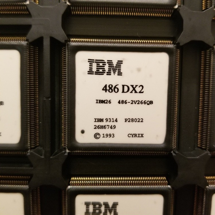 IBM26 486 DX2 486-2v266QB Cyrix marked, rare variant unused USA stock, Gold pins