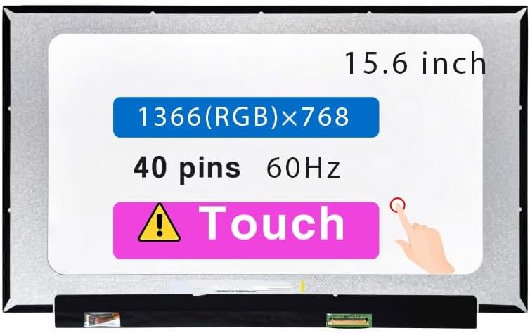 15.6" LCD Screen for HP 15-DY 15-DY2085NR 15-DY2074NR HD 40pin Touch Display