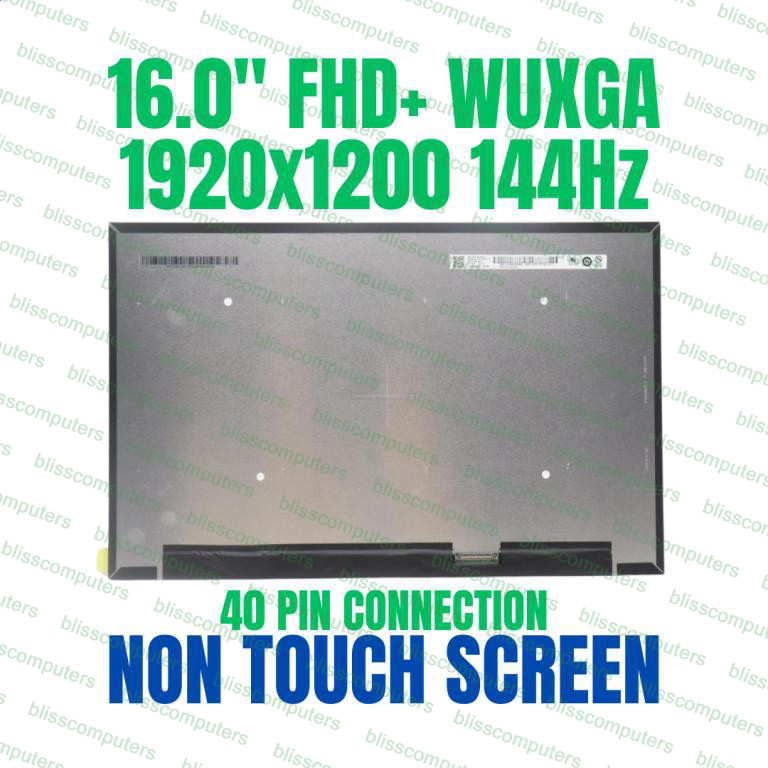 Innolux N160JME-GTK 16.0" 1920x1200 40 Pin LCD LED Screen Display Panel