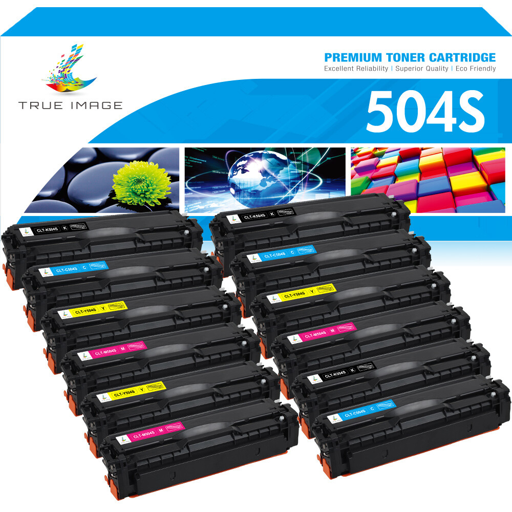 Set of 12PK CLT-504S K/C/M/Y Toner for Samsung CLX-4195FW SL-C1810W SL-C1860FW
