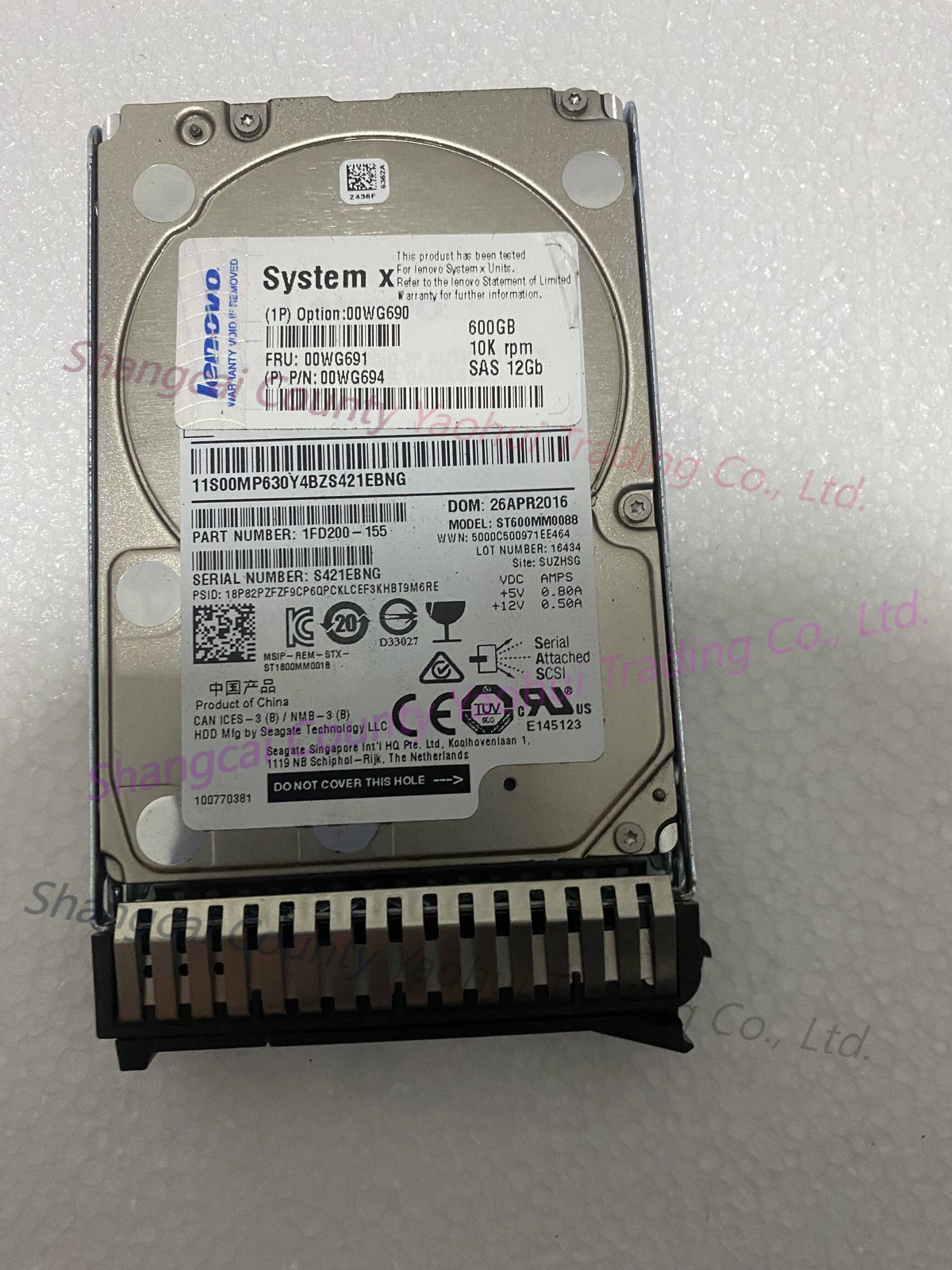 For Lenovo /00WG690 00WG691 IBM 600G 10K 2.5 12gb server hard disk