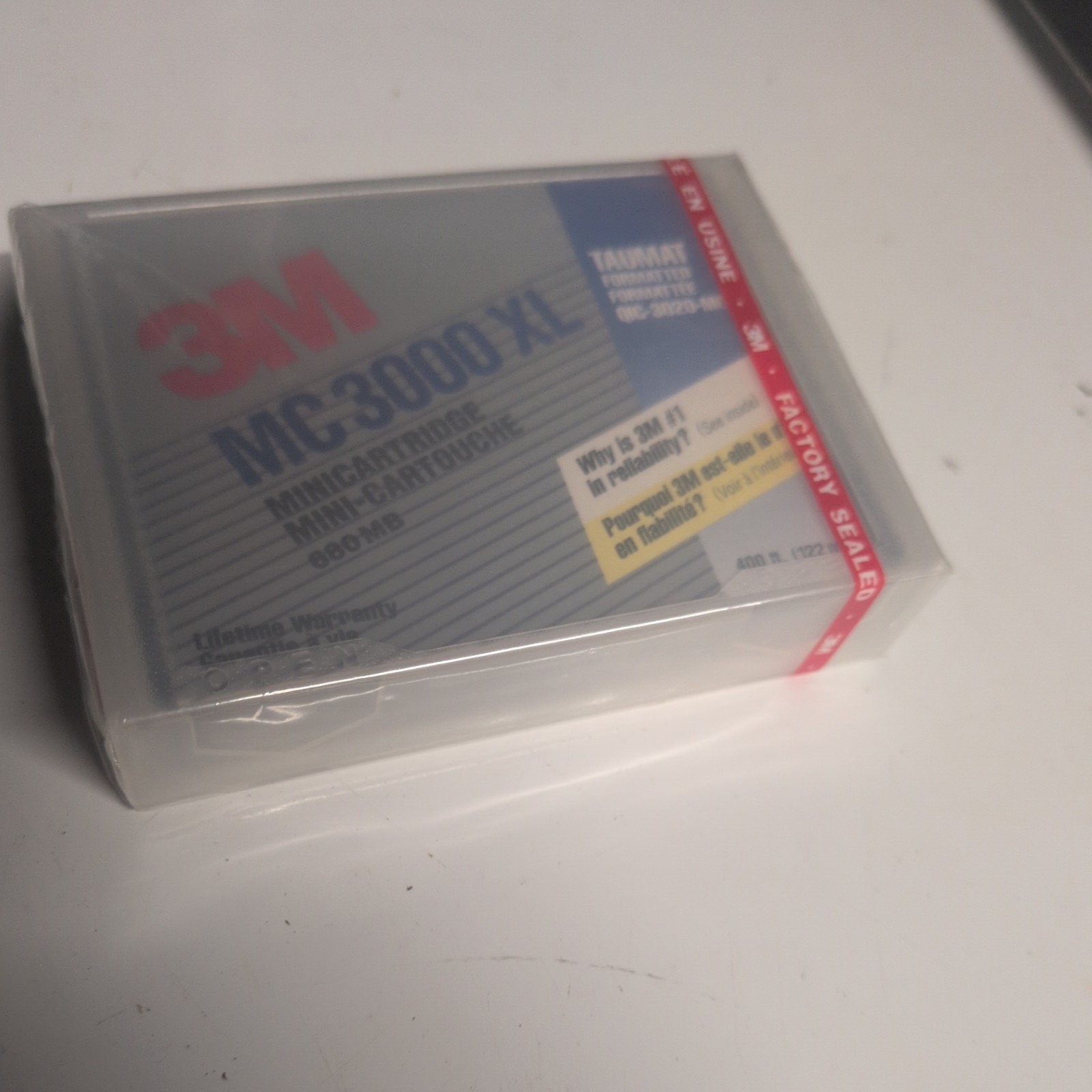 3M DC 2000 Mini Data Cartridge 40MB Factory Sealed Jewel Case 1993