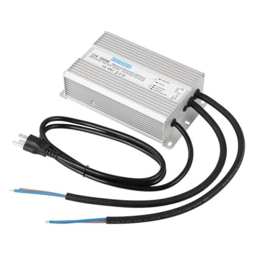 LED Driver 12V 500W Waterproof Power Supply IP67 AC to DC Converter 12V500W