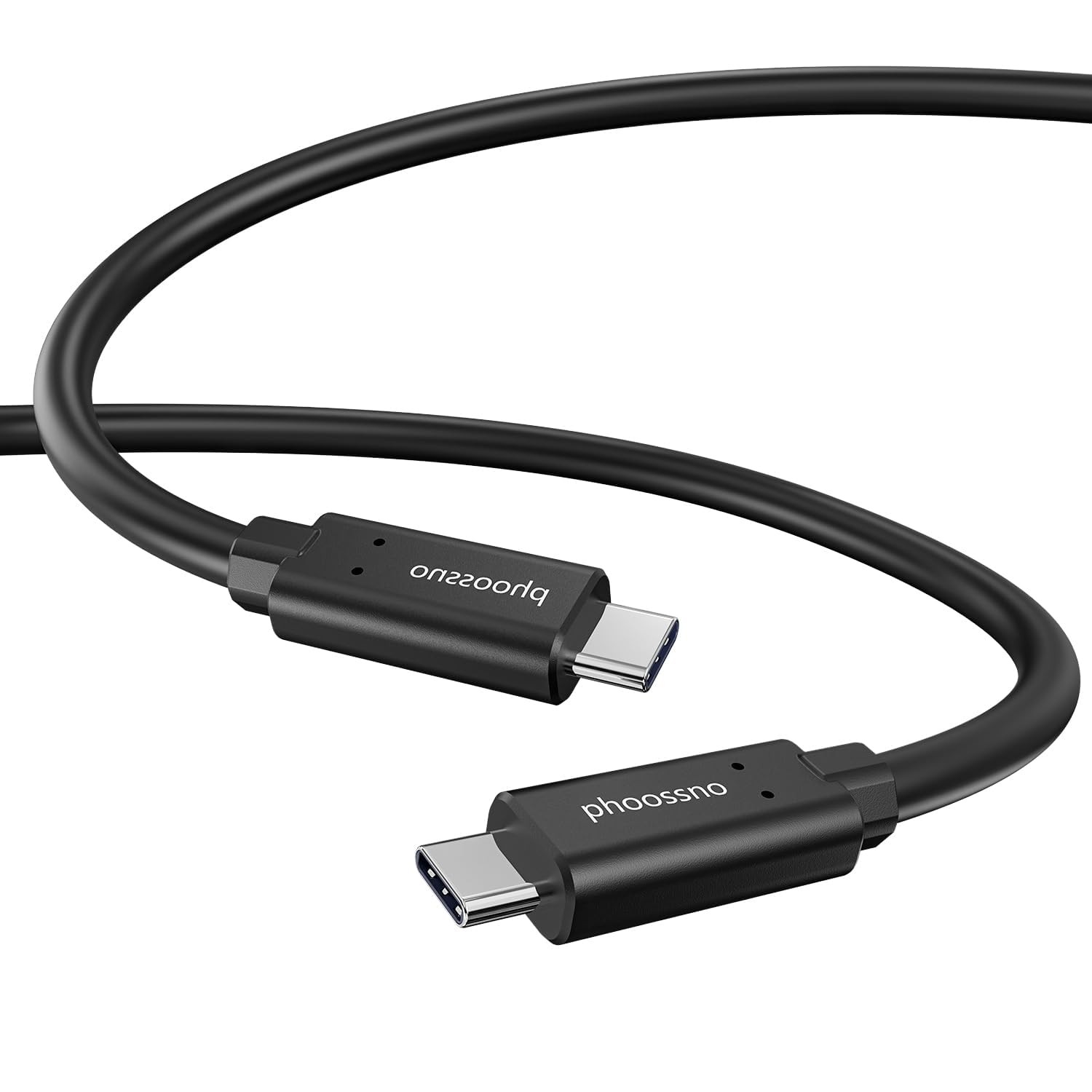 33FT USB-C Fiber Optic Cable, 10Gbps Bidirectional 60W Fast Charging