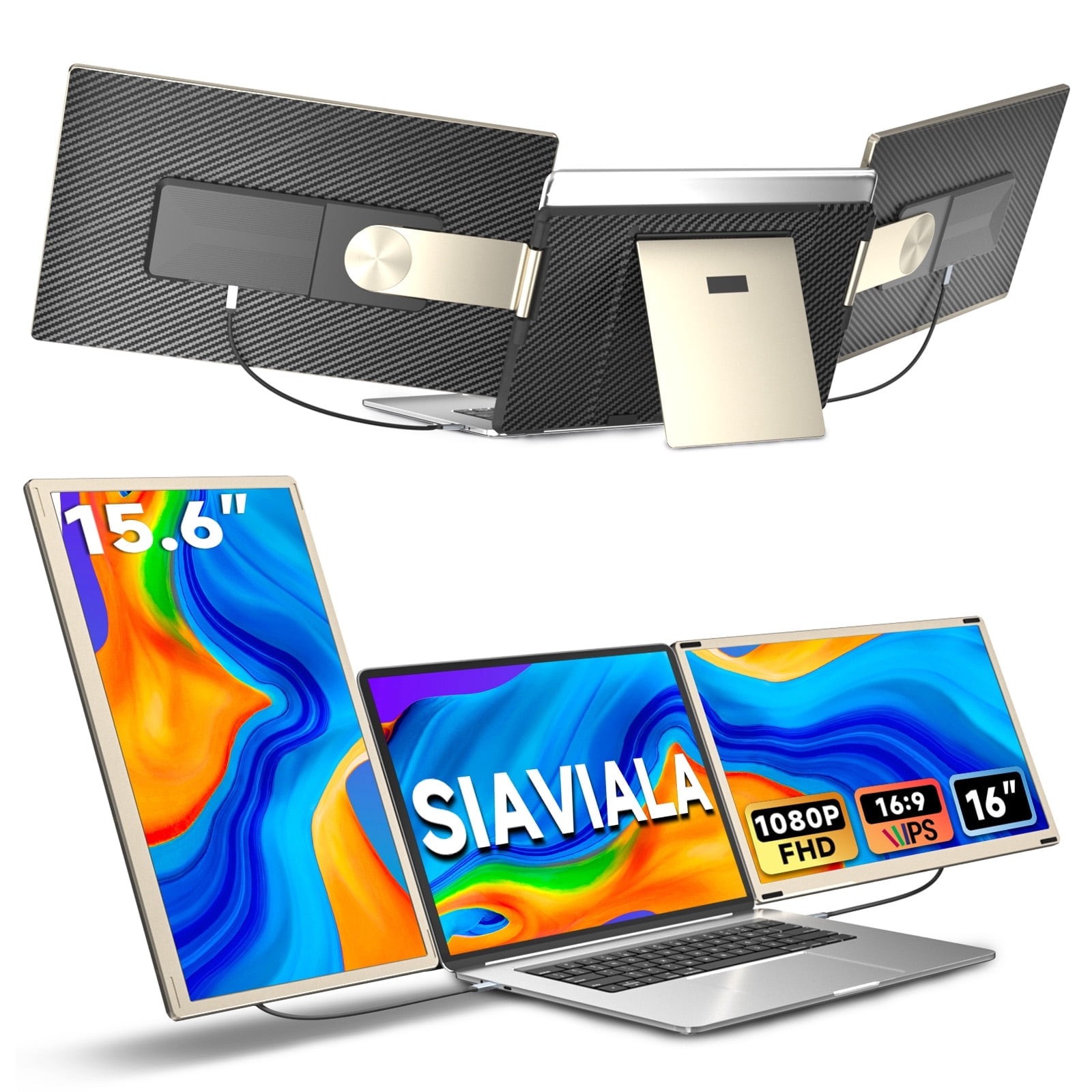 Portable Monitor Innovation S6 Laptop Screen Extender, 15.6 Ultra-Slim Portable