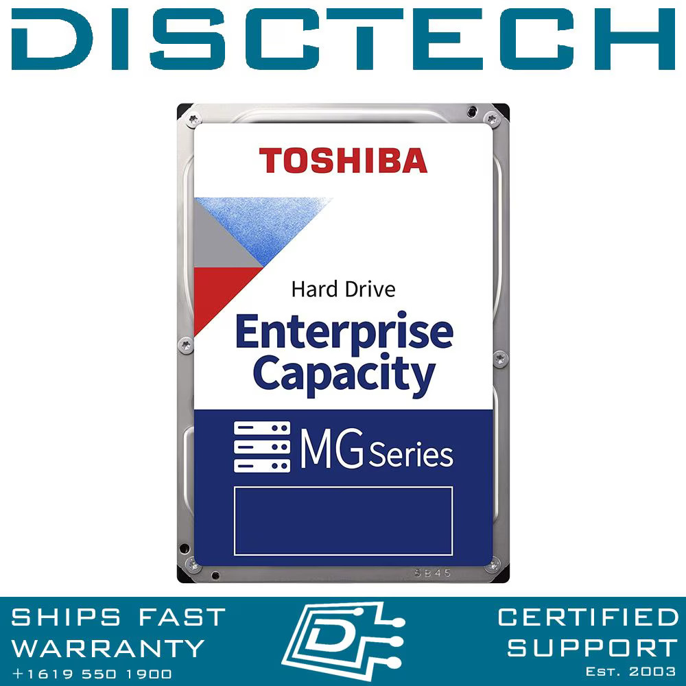 Toshiba MG09ACA16TE 16TB 3.5” LFF 6Gbps 7.2K RPM 512e MG09 Series SATA HDD