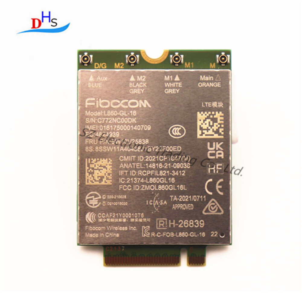 5w10V25838 L860-GL-16 4 For ThinkPad X1 Yoga 7th 8th X1 Nano Gen 2 WWAN Module