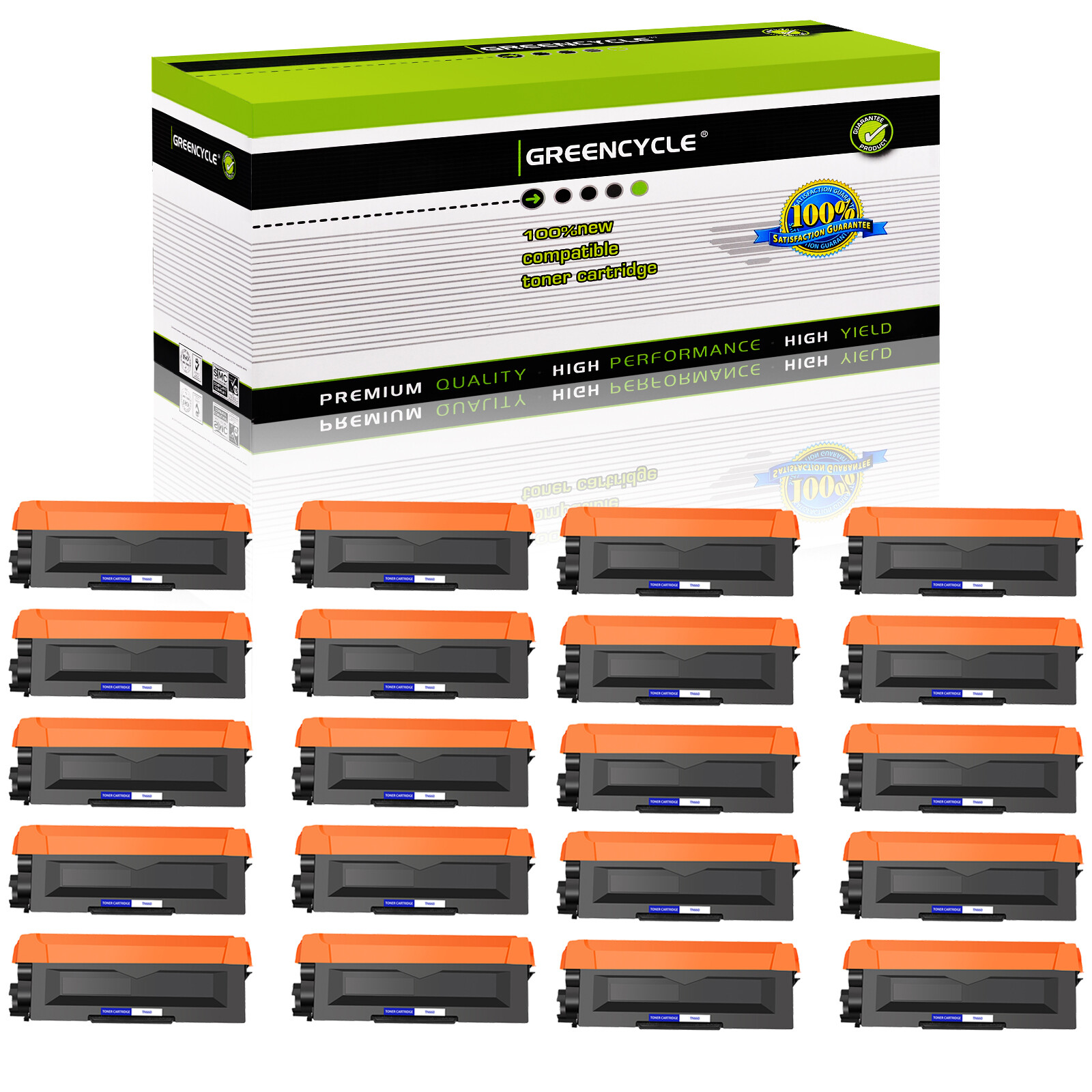 20PK TN660 Toner Cartridge Fits for Brother TN-660 HL-L2300D HL-L2305W L2315DW