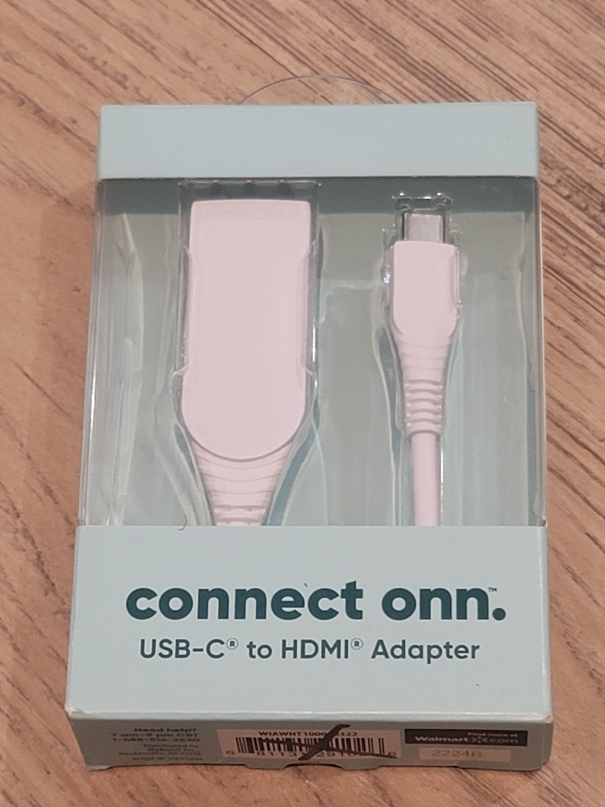 Connect Onn  USB-C to HDMI Adapter White Connect onn NWT
