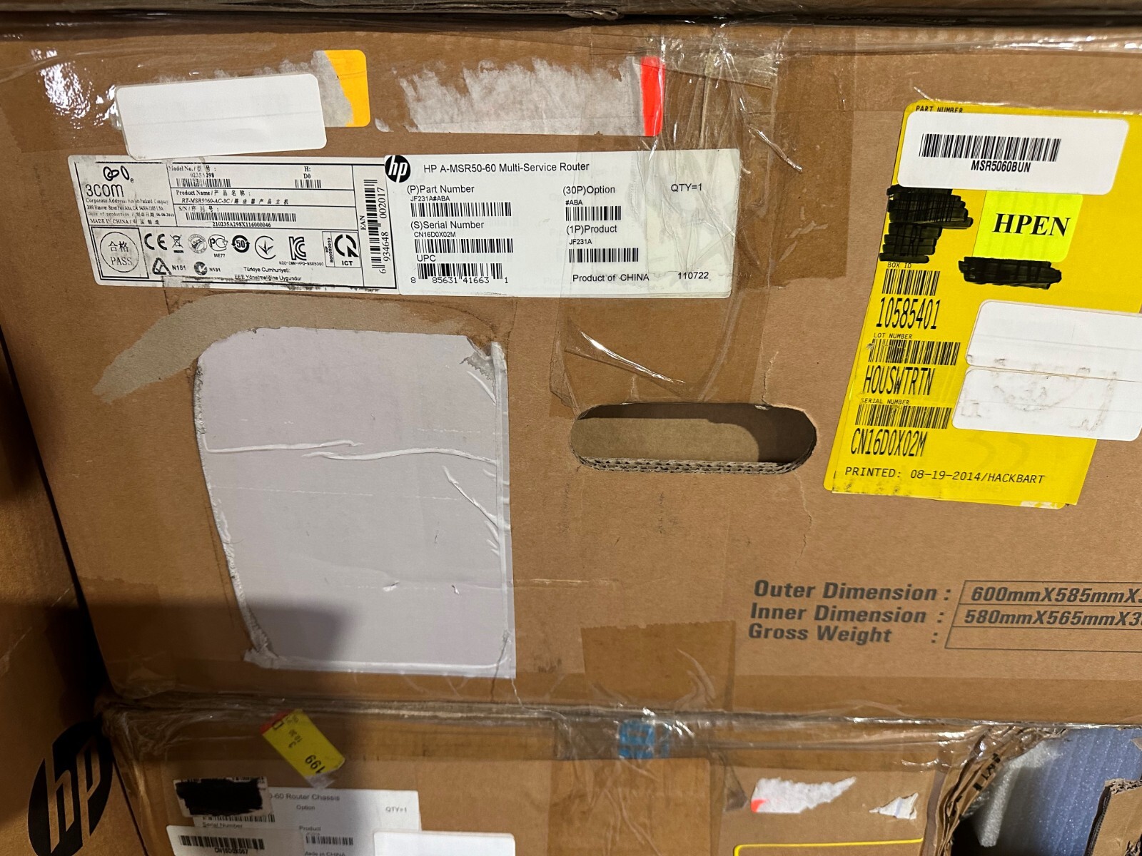 JF231A - HP A-MSR50-60 Multi Service Router  - REF