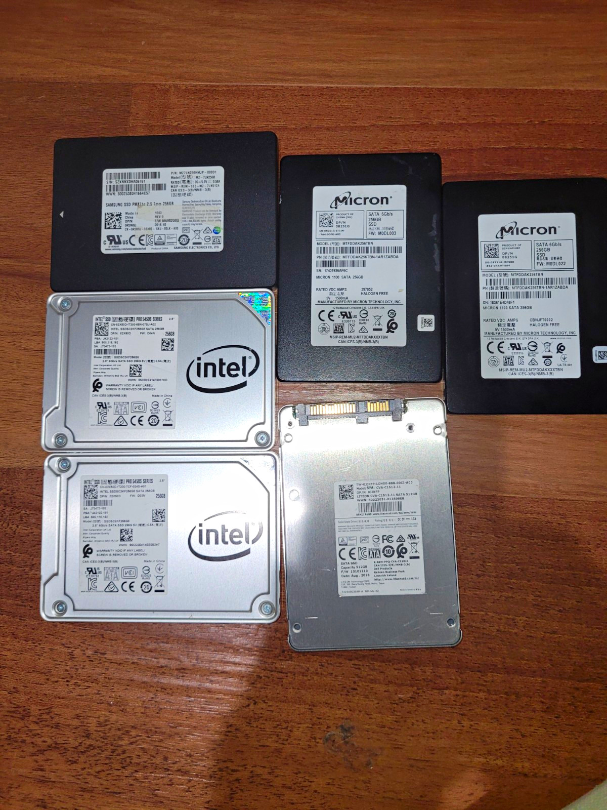 6 SSD's For Laptops