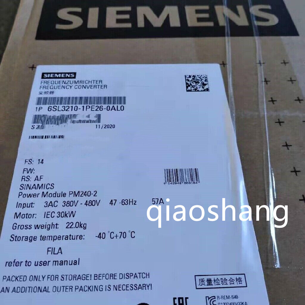 6SL3210-1PE26-0AL0 Siemens Brand New Fast Shipping By FedEx or DHL