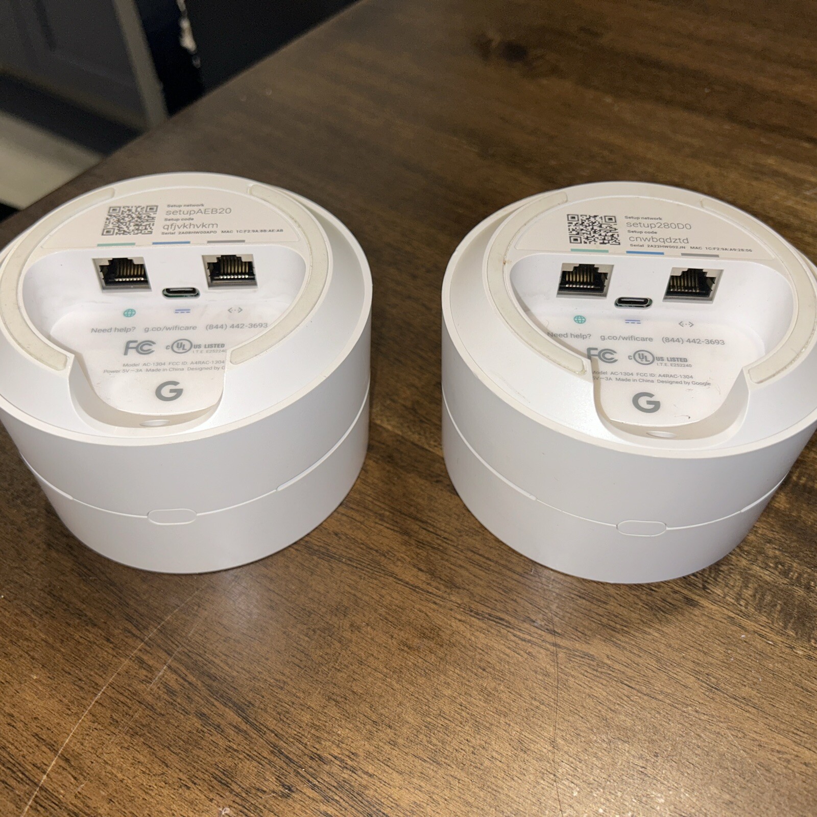 Two (2) Google WIFI Access Point Router Wifi