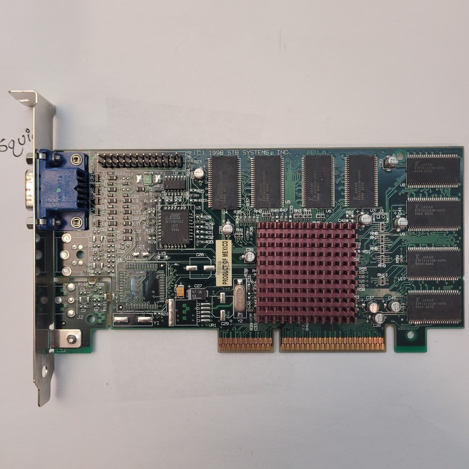 STB Systems Velocity 4400 AGP Graphics Card 16MB VGA 210-0348-00X NVidia Vtg GPU