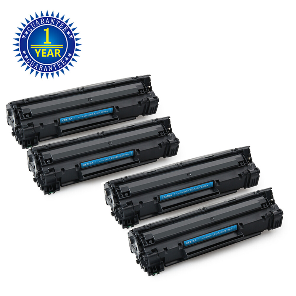 4 PK CE278A 78A Toner Cartridge for HP LaserJet Pro M1536dnf P1606dn P1560 P1566