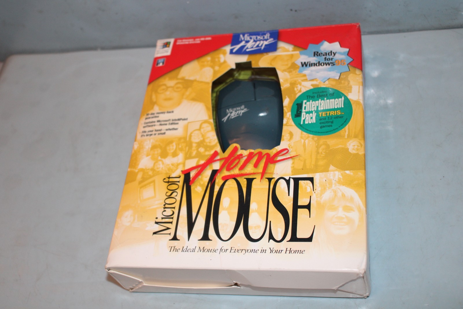 RARE RED BOX Microsoft Home Mouse 9-Pin Serial Port  "NEW IN BOX"