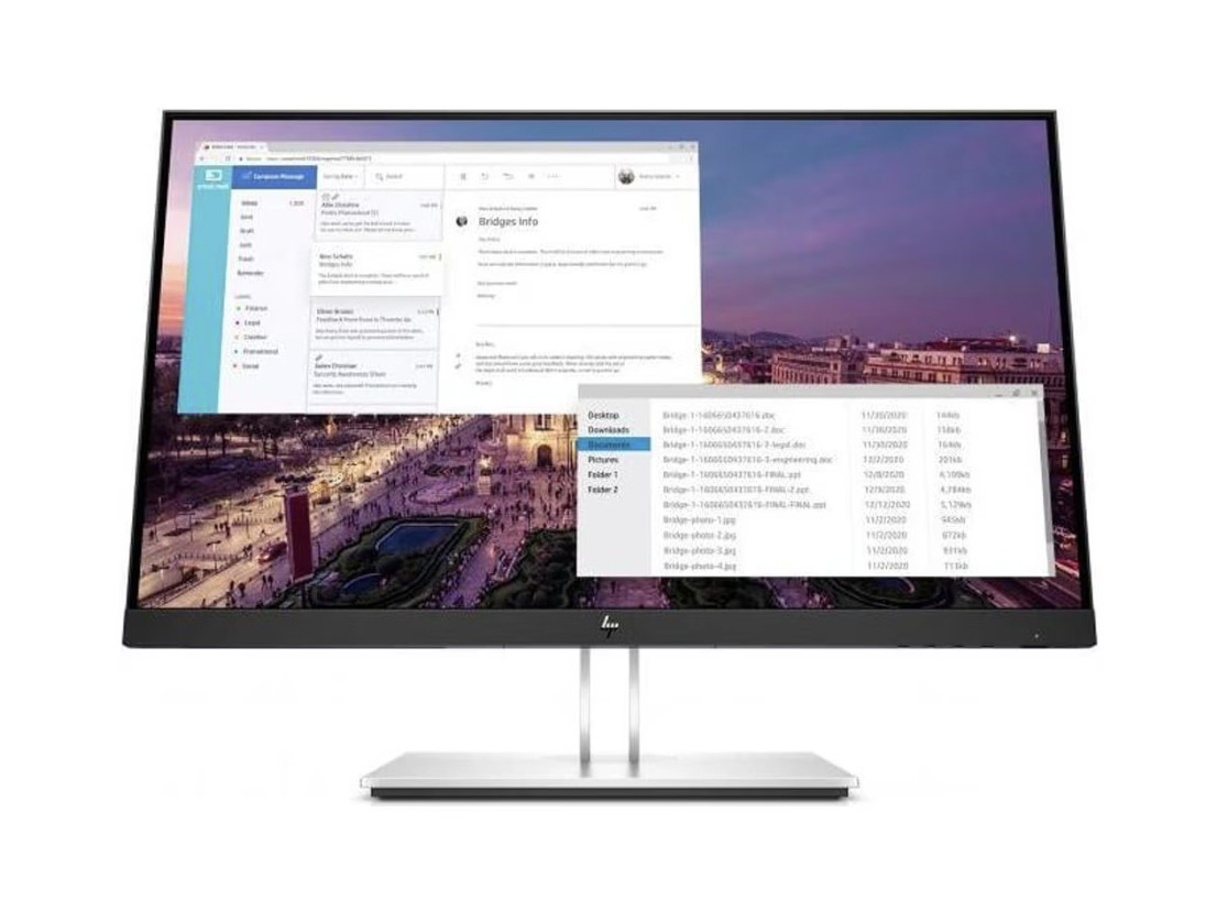 HP E23 G4 23" IPS FHD LED Monitor 60Hz 5ms 16:9 Anti-Glare DisplayPort HDMI VGA