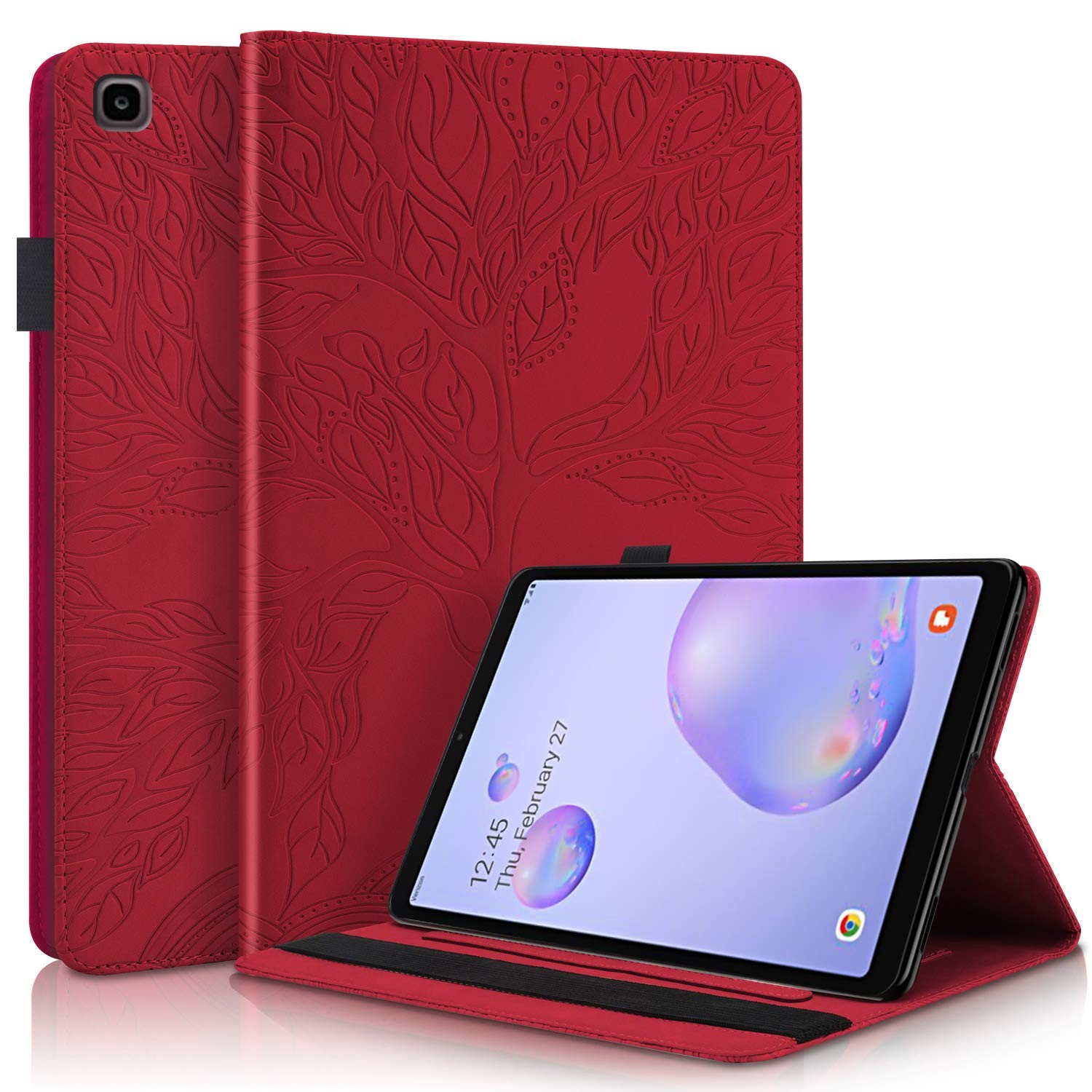 Samsung Galaxy Tab A 8.0 2019 Premium PU Leather Flip Wallet Cover Folio Stan...