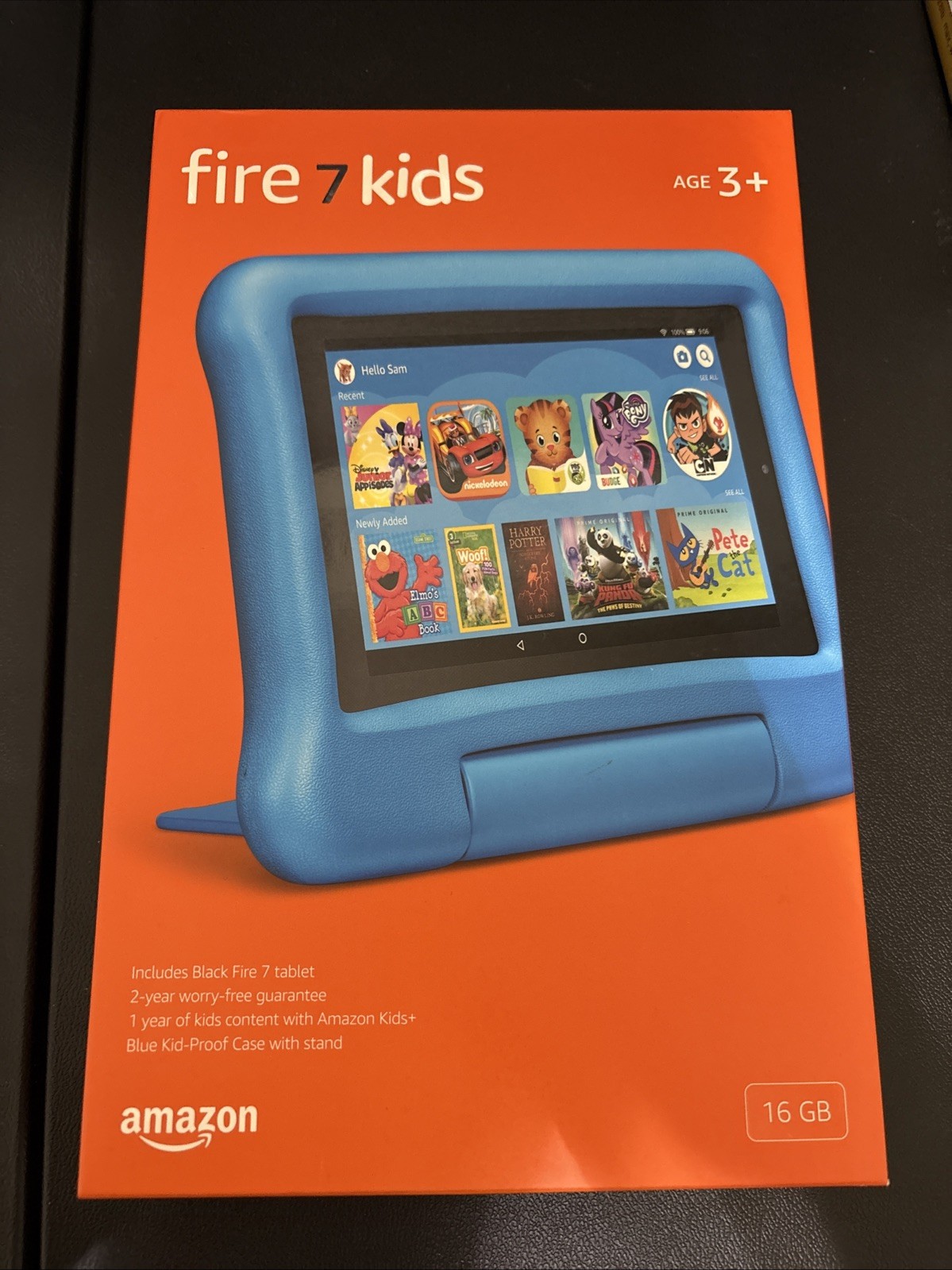 Amazon Fire 7 Kids Edition 16GB 7" Tablet Wit Kid-Proof Case Blue