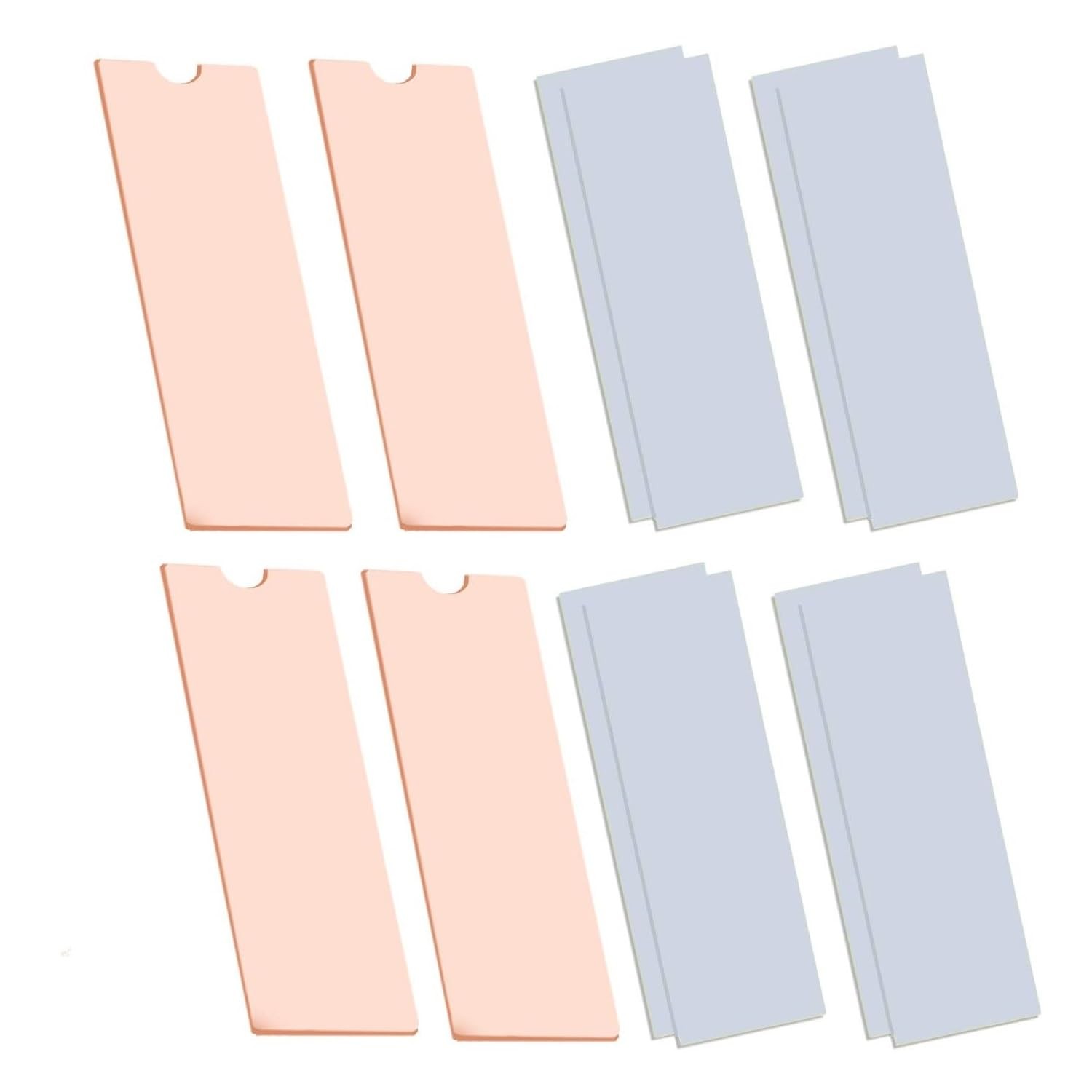 Easycargo Laptop M.2 Heatsink Kit, Copper m.2 Heat Sink + Thermal pad 1mm 0.5mm