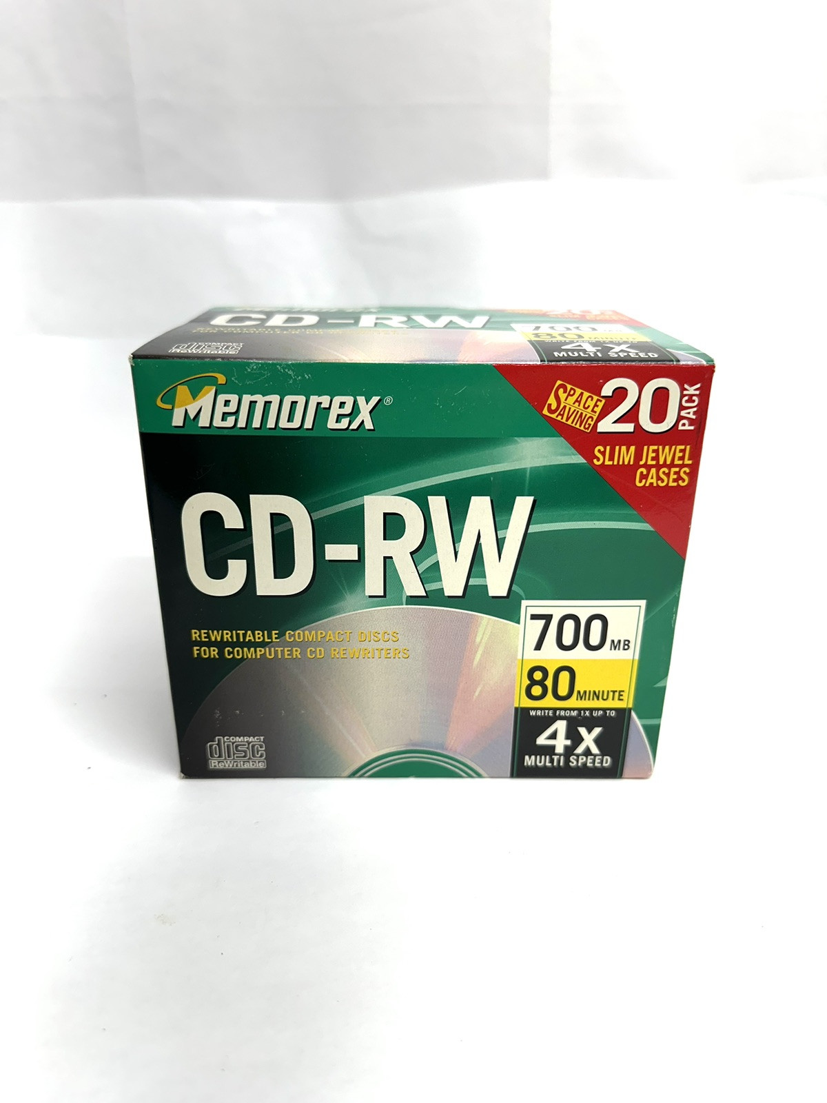 Memorex Cd-Rw 20pk 700Mb 80minute 4x