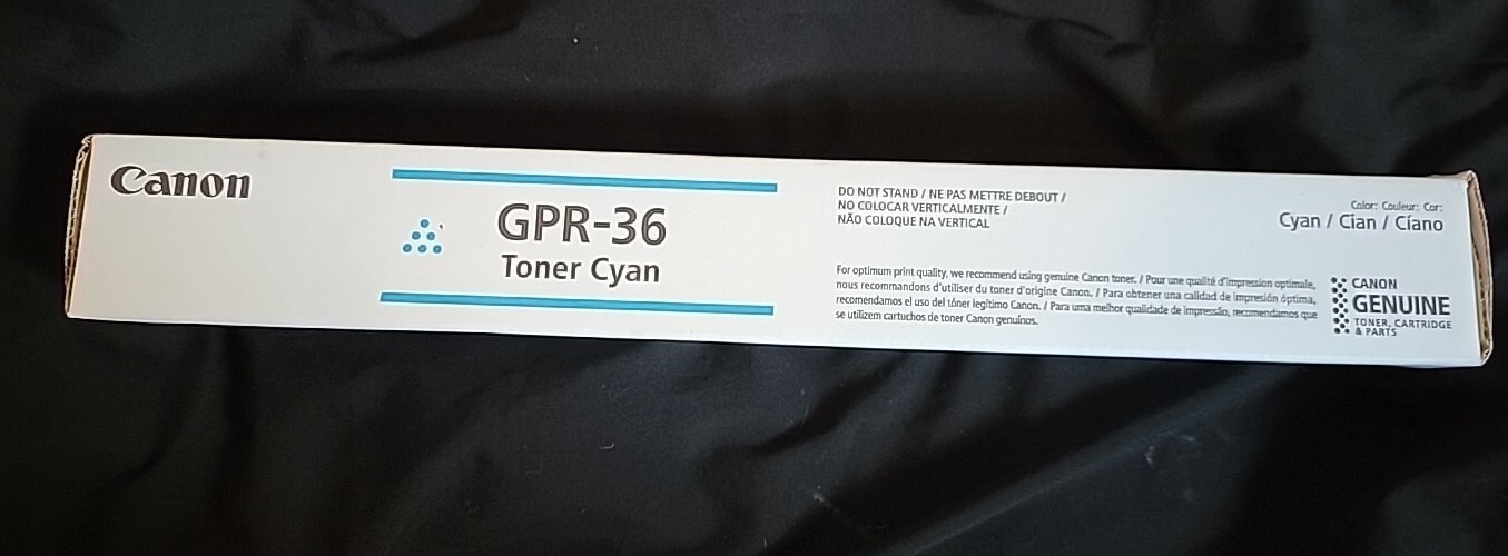 Canon GPR-36 Toner Cartridge - Cyan - OEM - Brand New - Factory Sealed 