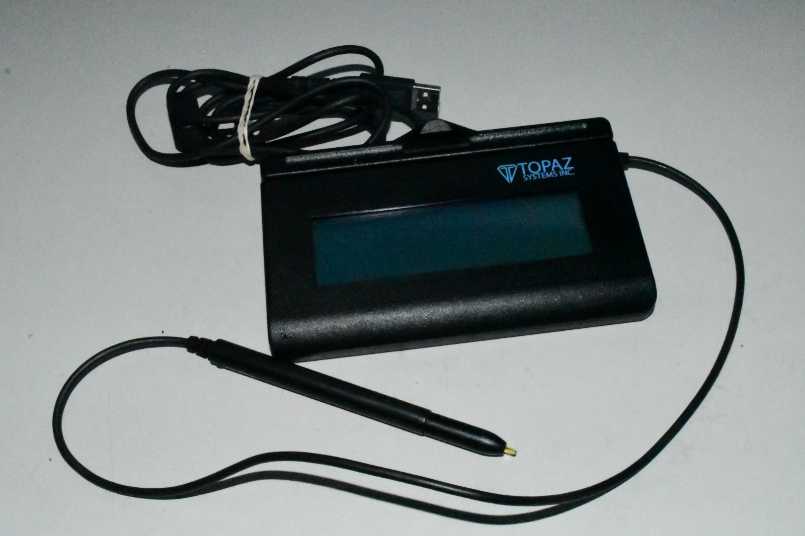 Topaz T-LBK462-BSB-R SignatureGem® LCD 1x5 Signature Pad w/ Stylus MINT  2G #2