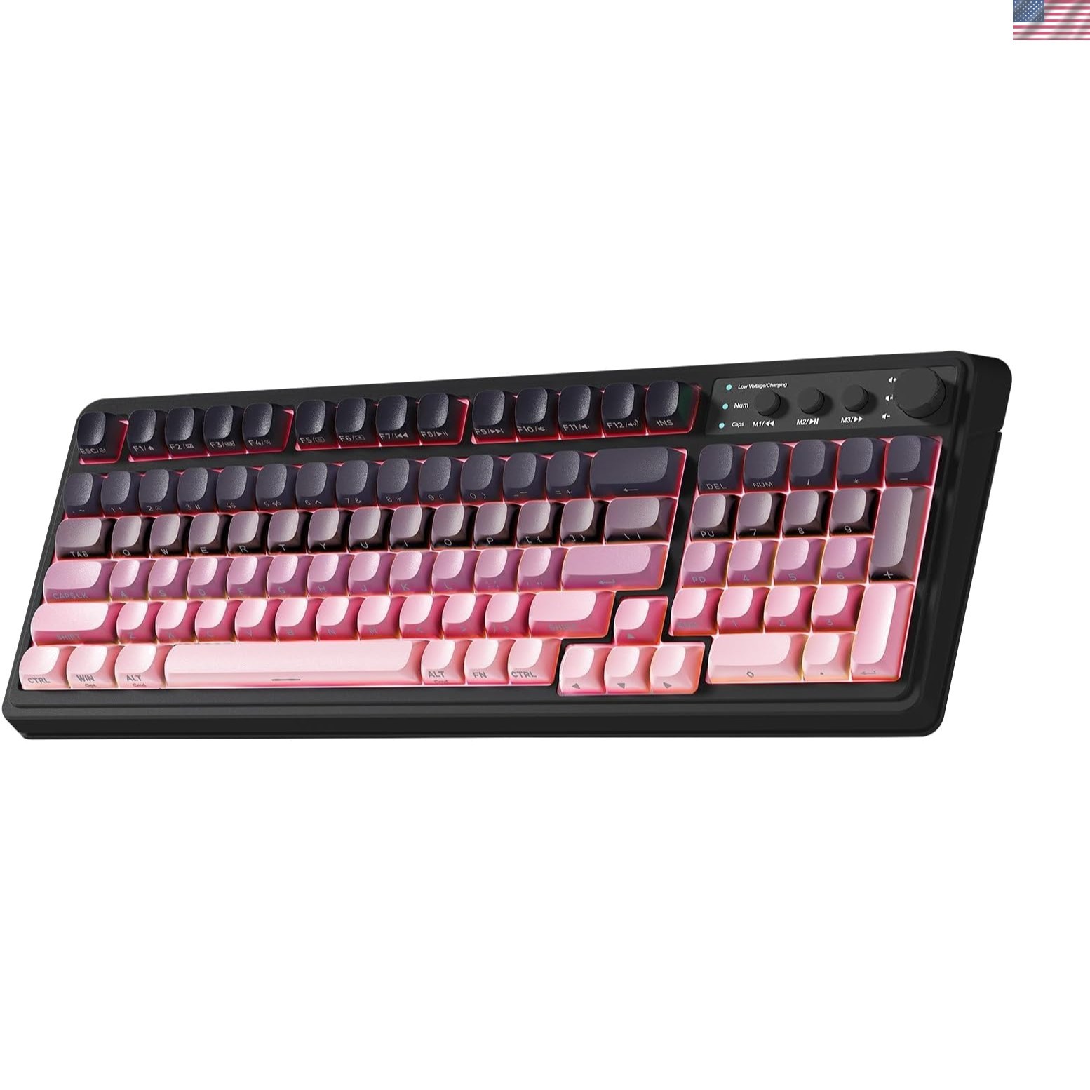 99 Key Keyboard, Wireless Gaming Keyboards Creamy Sounding Keyboard | Membran...