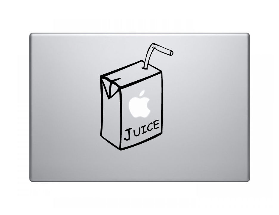 Juice Box Vinyl Decal Sticker Skin for Apple MacBook Pro Air Mac 13" inch custom