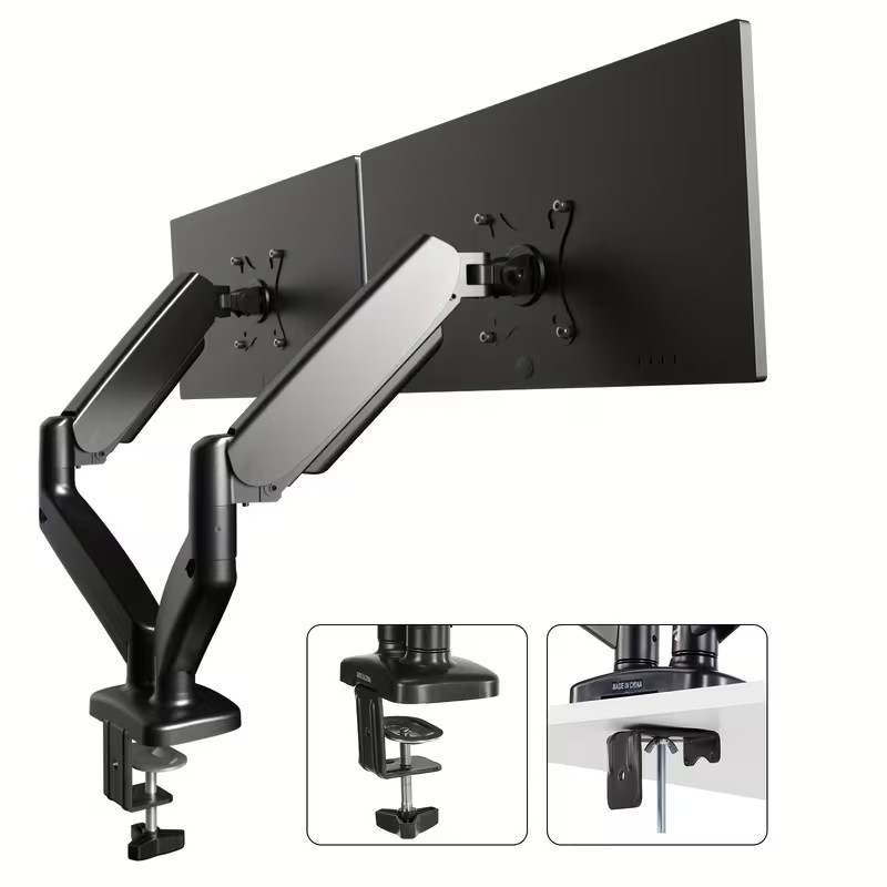dual monitor desk stand