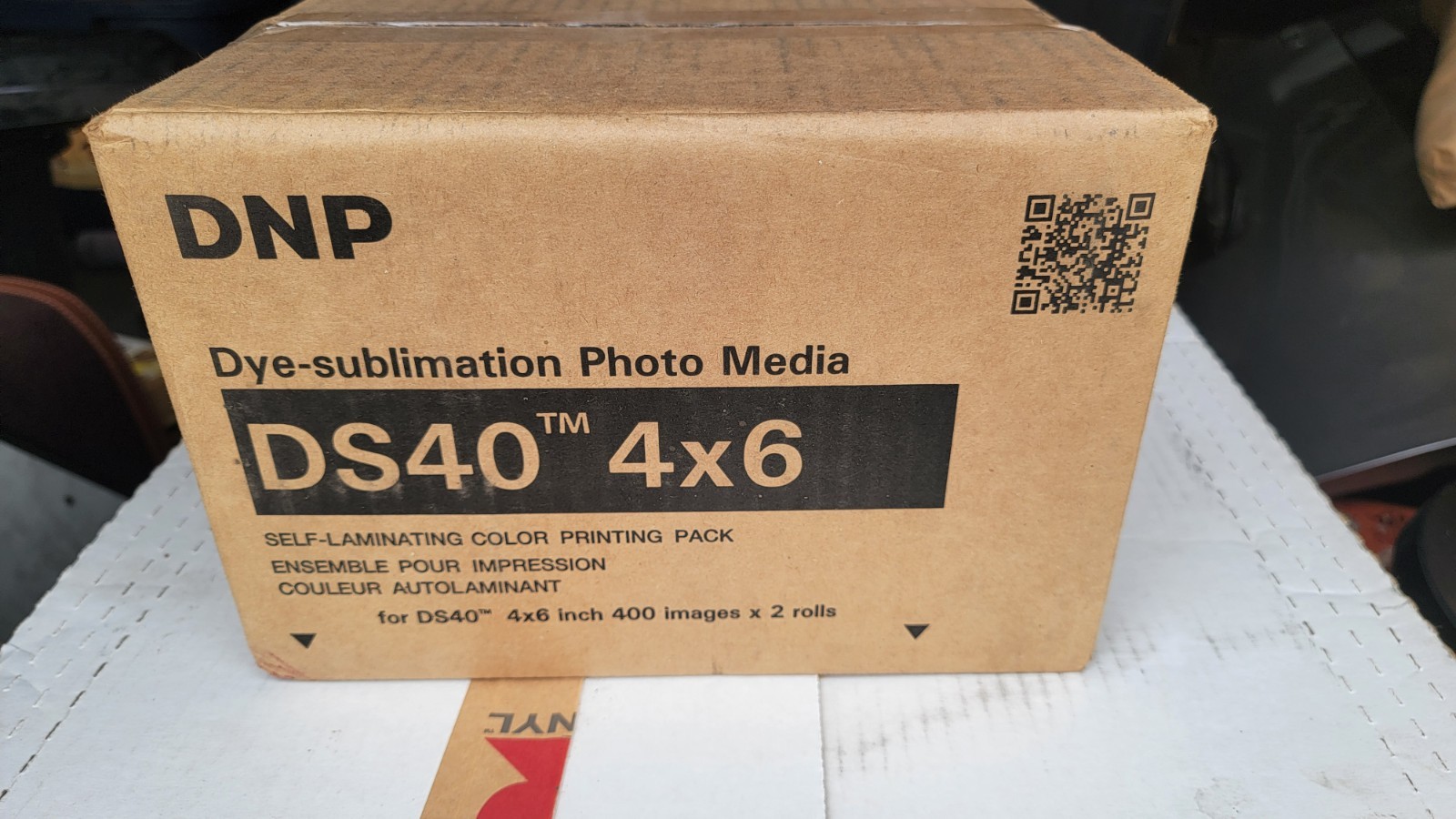 DNP DS40 (4X6) MEDIA KIT (2 ROLLS PER BOX). 400 PRINTS PER ROLL SEALED NEW 