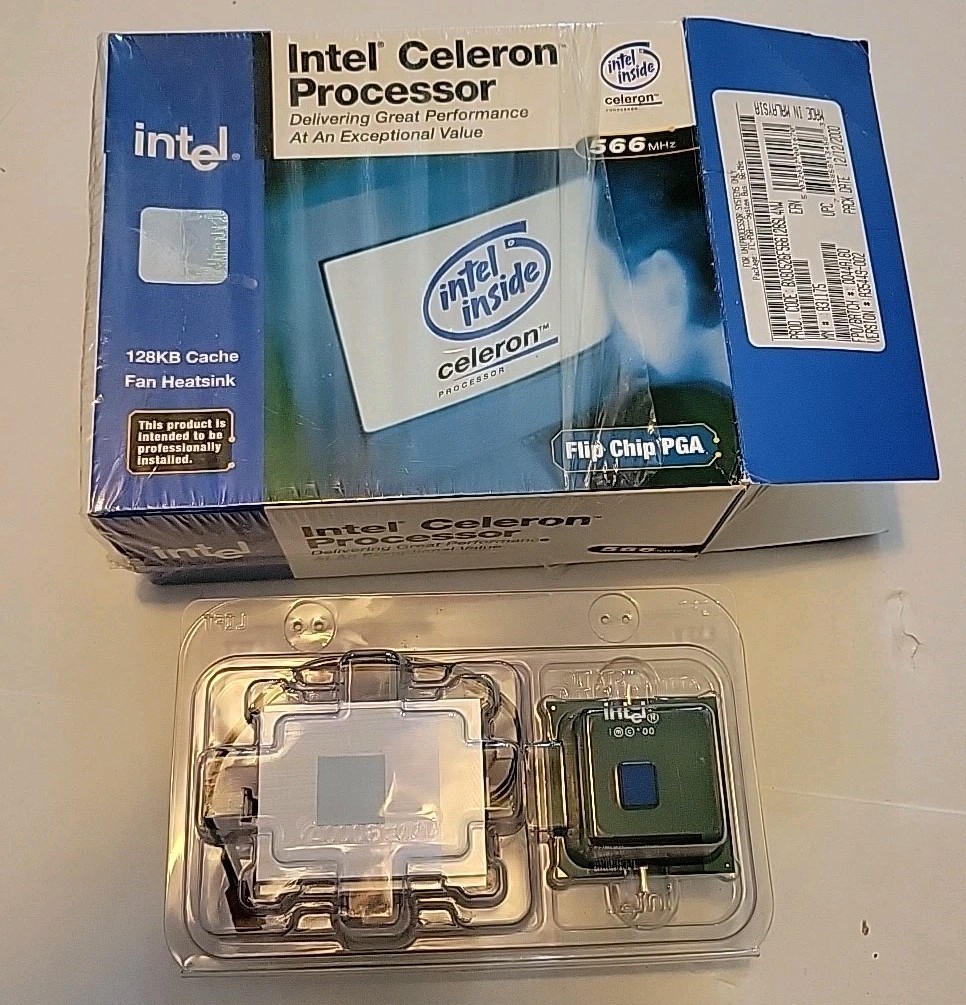 NEW Intel Celeron Processor 566 MHz, 128K Cache