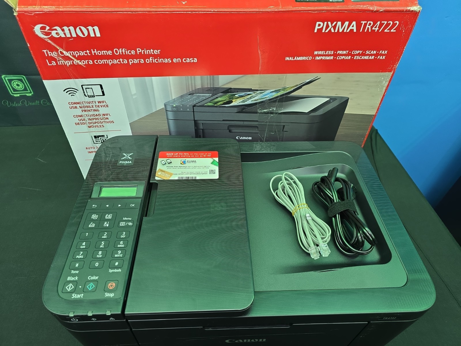 Canon PIXMA TR4722 All-In-One Wireless Inkjet Color Printer Print Copy Scan Fax