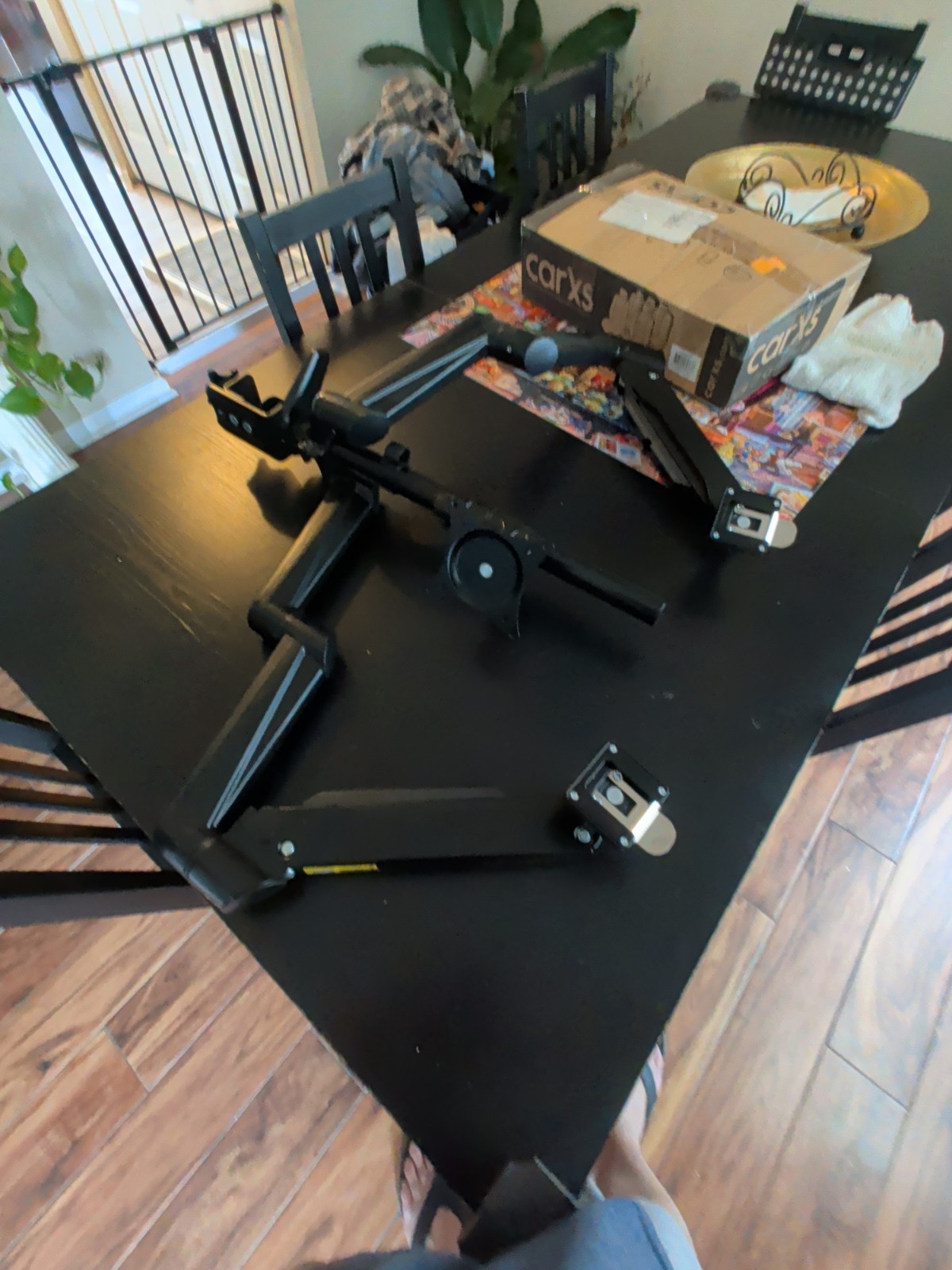 HUANUO Triple Monitor Mount for 17 to 32 inch Screens, Adjustment Gaming Triple