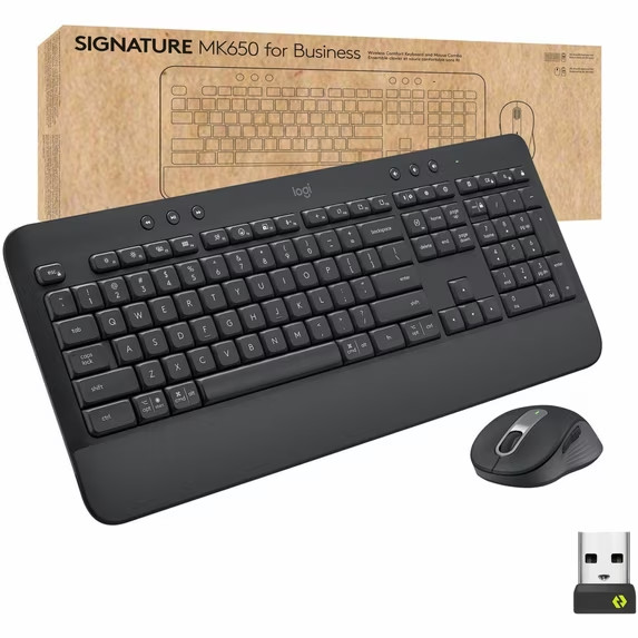 Logitech Signature MK650 Combo Graphite Wireless Mouse & Keyboard 