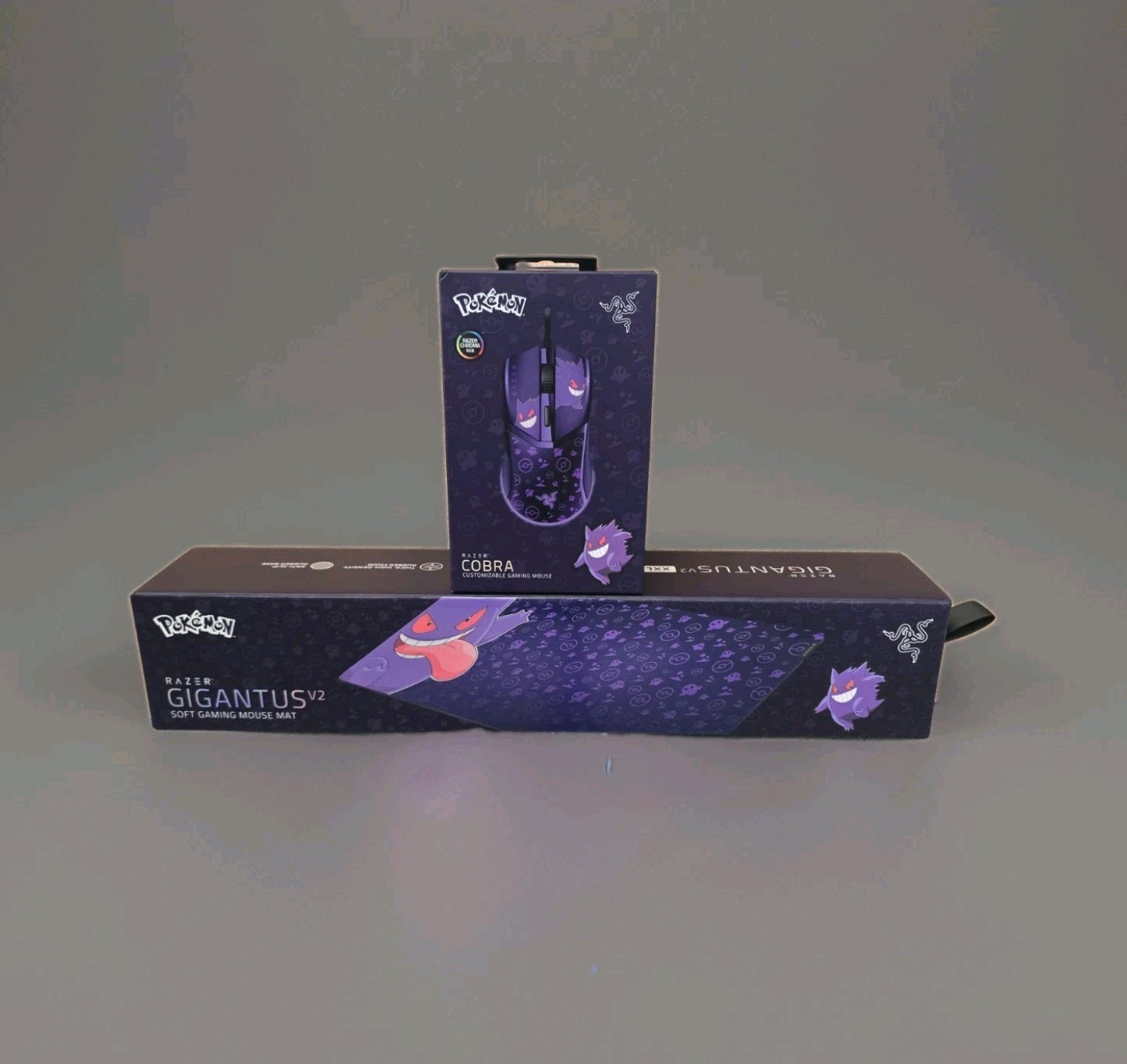 Razer Gigantus V2 Mouse Pad and Razer Cobra Mouse Pokemon Gengar Edition Bundle