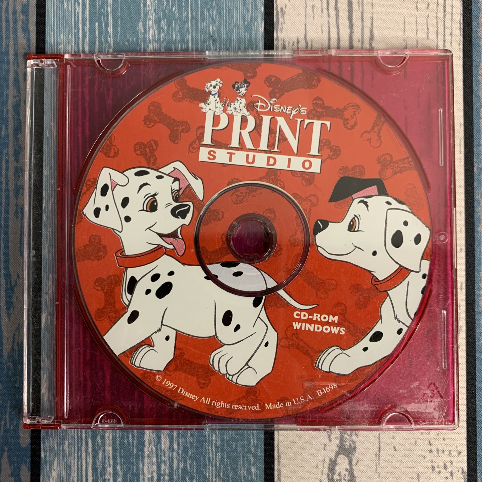 1997 DISNEY'S 101 DALMATIONS PRINT STUDIO CD-ROM PC Game Disc Only